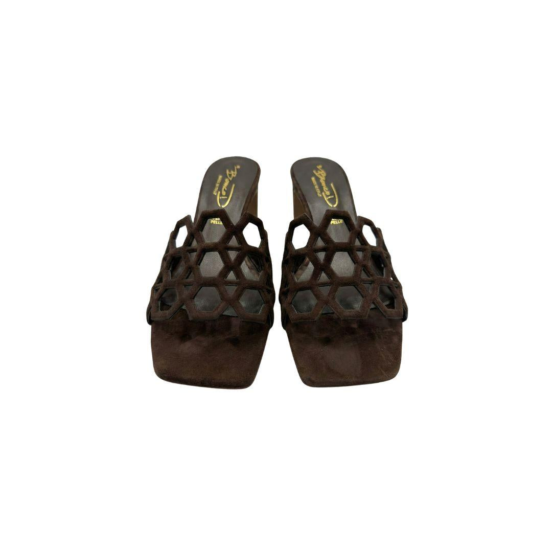 Sandalo traforato 2951 2951 MORO BIANCA DI 