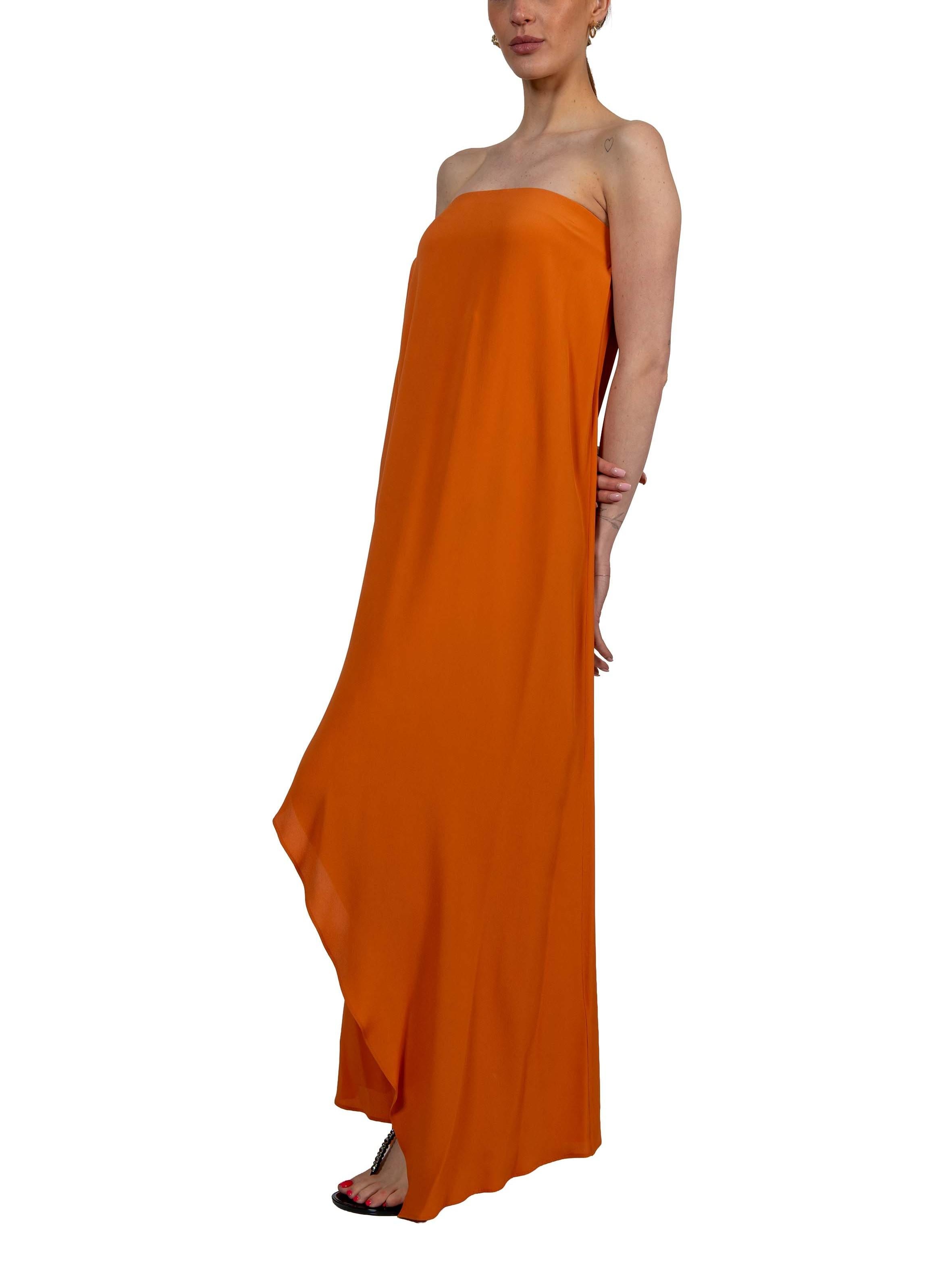 Abito Zoey arancione ZOEY S6SU35 ORIENTE SEMICOUTURE 