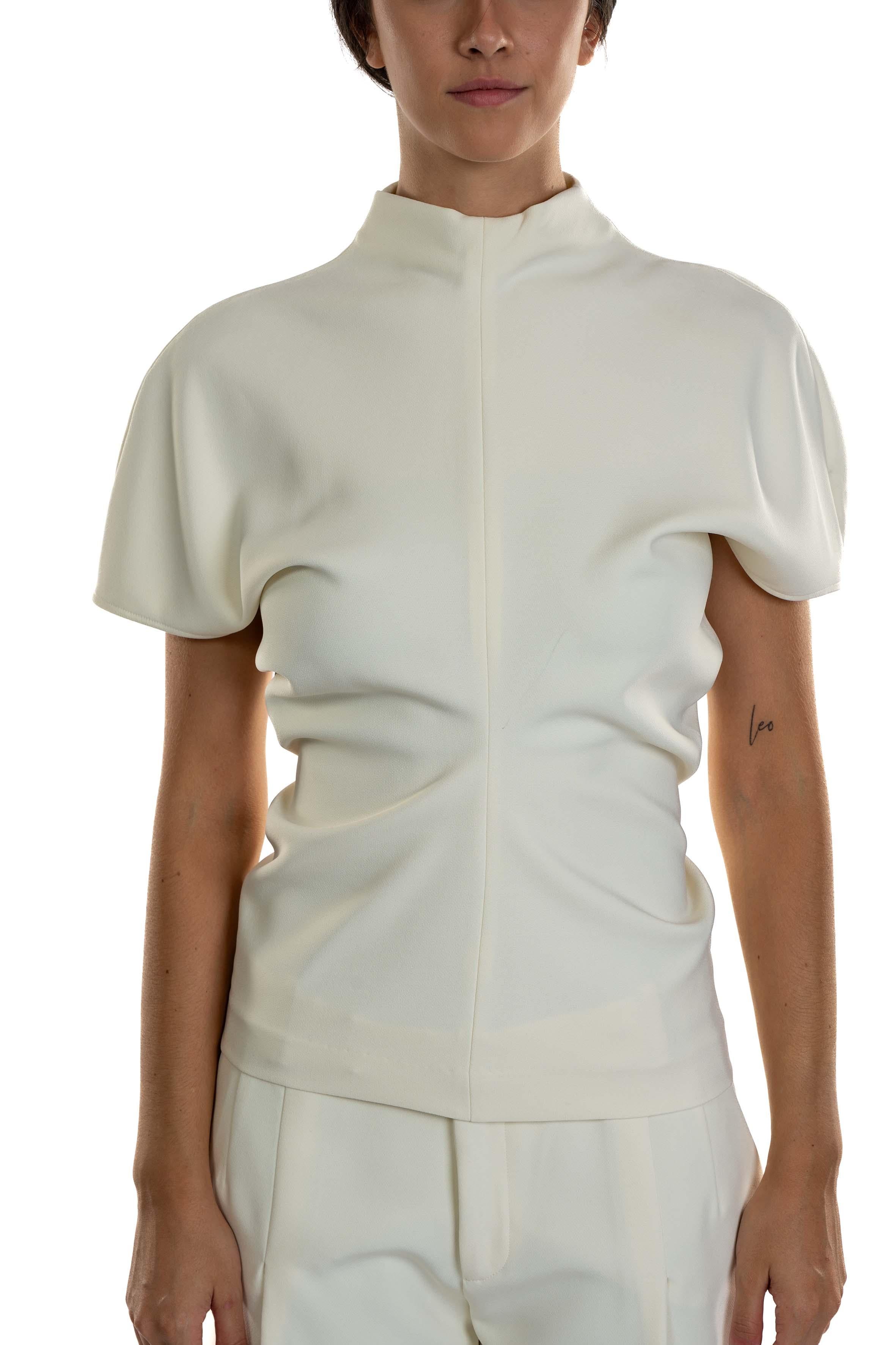 Blusa cady collo alto 31101 LATTE FEDERICA TOSI 