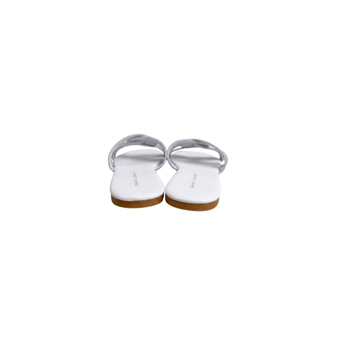 Ciabatta incrociata bianca 13712 BIANCO SARAH SUMMER 