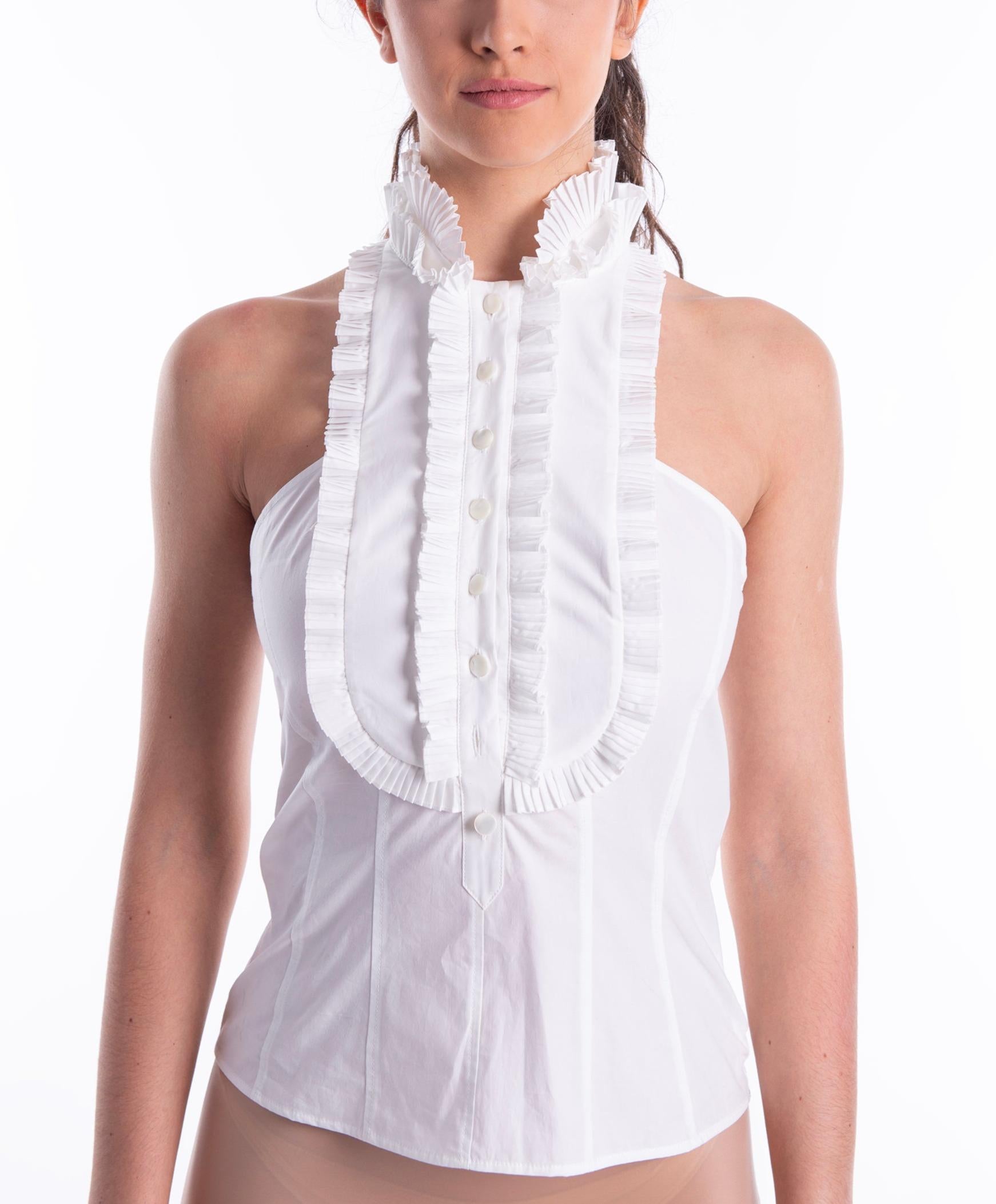 Top in popeline con plaston 0206 717 B PHILOSOPHY 