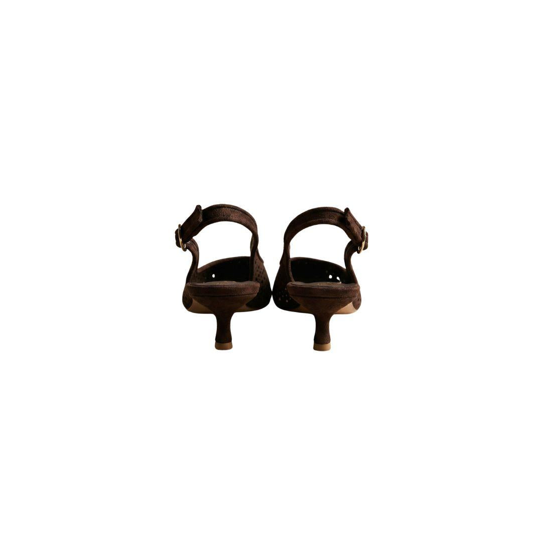 Slingback traforata 510 510 T.MORO BIANCA DI 