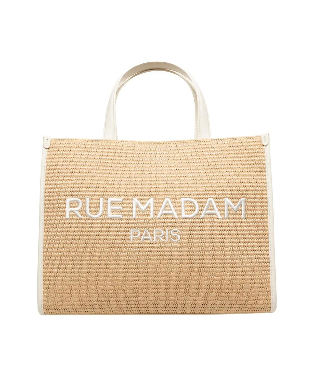 Shopping the summer tote in rafia THE SUMMER TOTE B RUE MADAM 