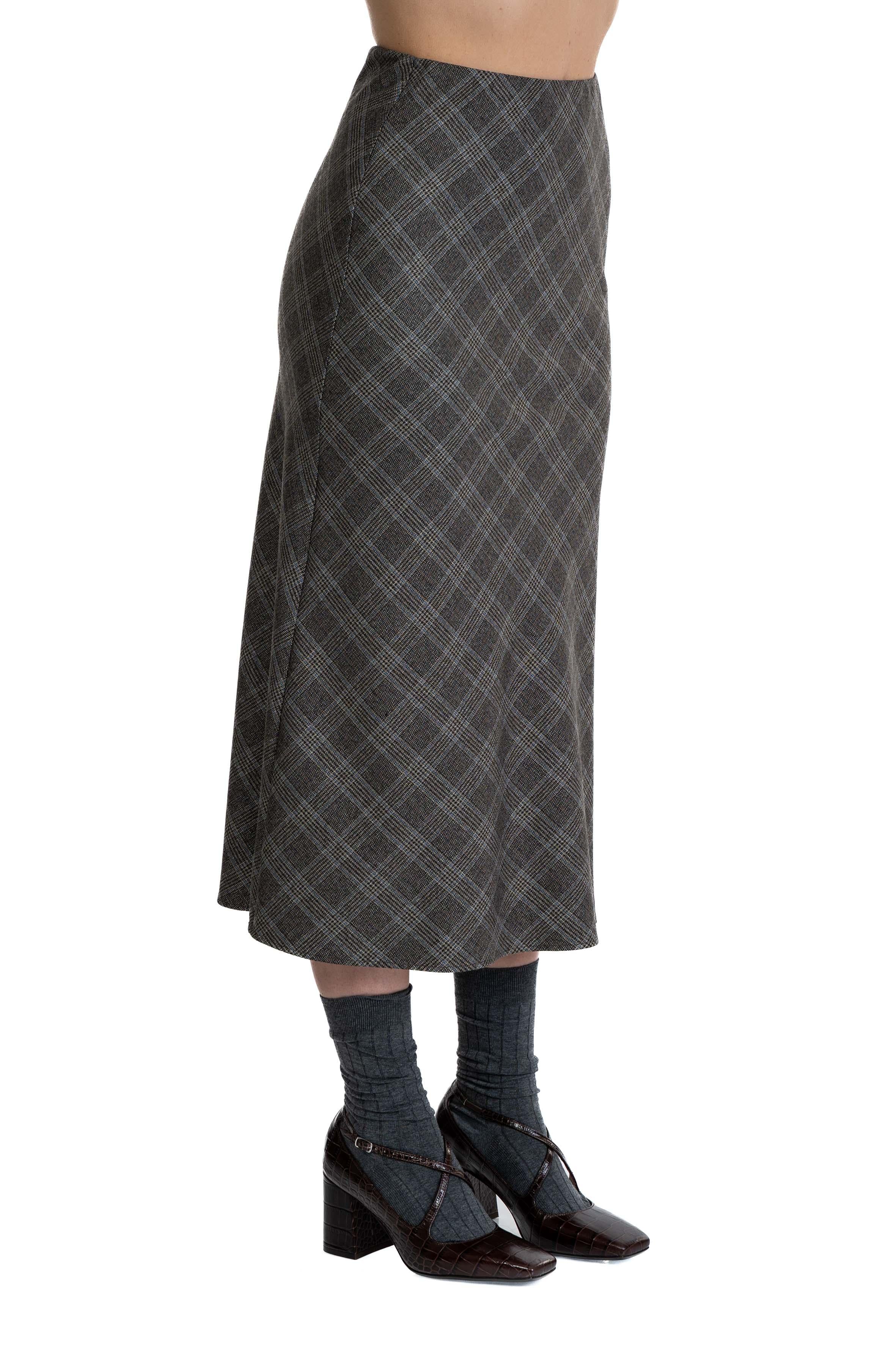 Gonna fantasia check cioccolato 2639 4375 BROWN ALICE MILLER 