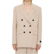 Giacca doppio petto beige MSGM