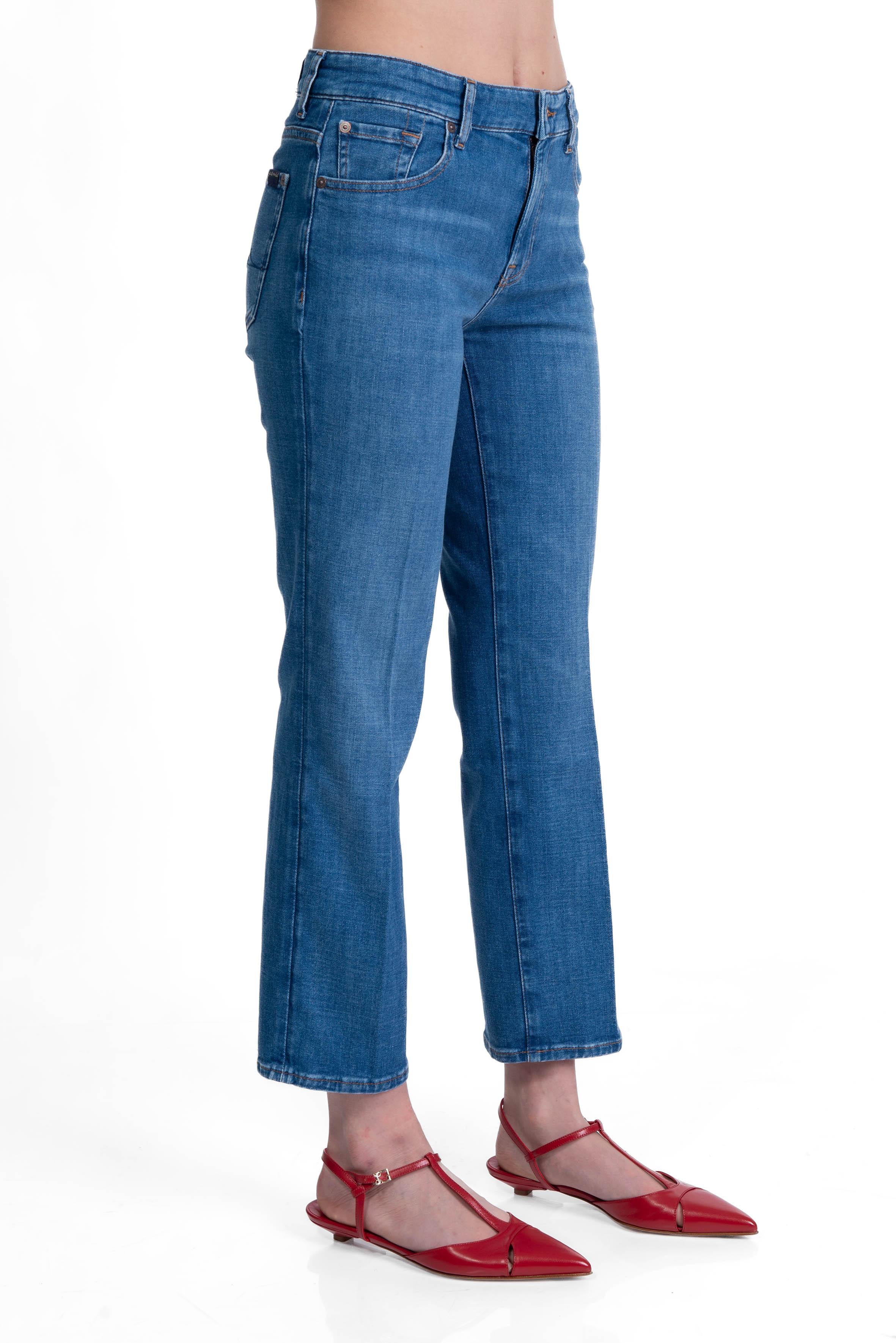 Jeans calie straight ankle CALIE STRAIGHT ANKLE U7NVA MID BLUE 7 FOR ALL MANKIND 