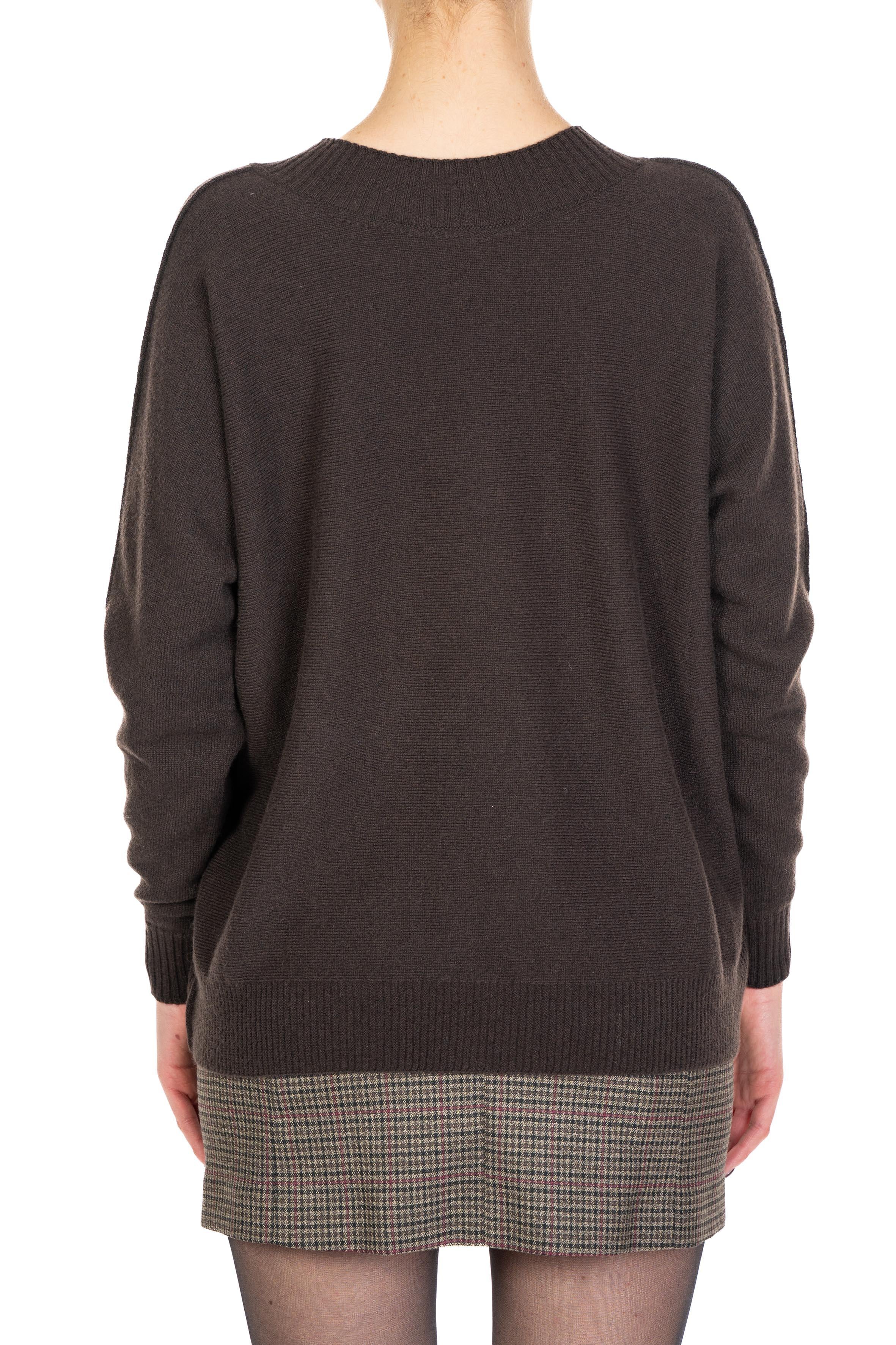 Maglia scollo a V 61159 WENGE D.EXTERIOR 