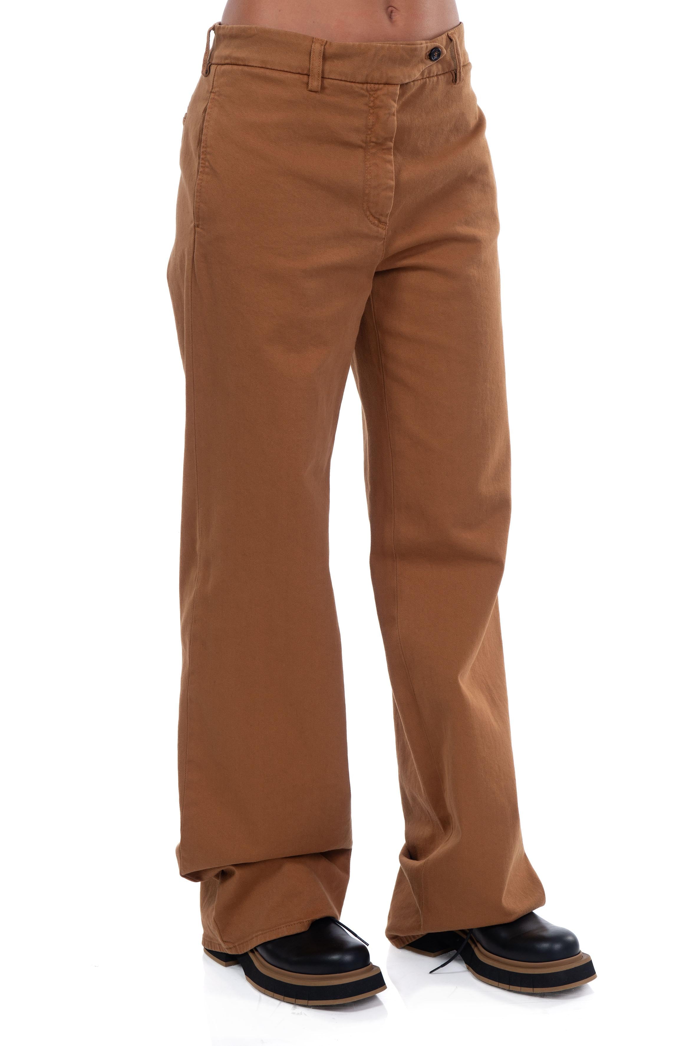Pantalone gamba dritta cammello B033 9088 C N° 21 
