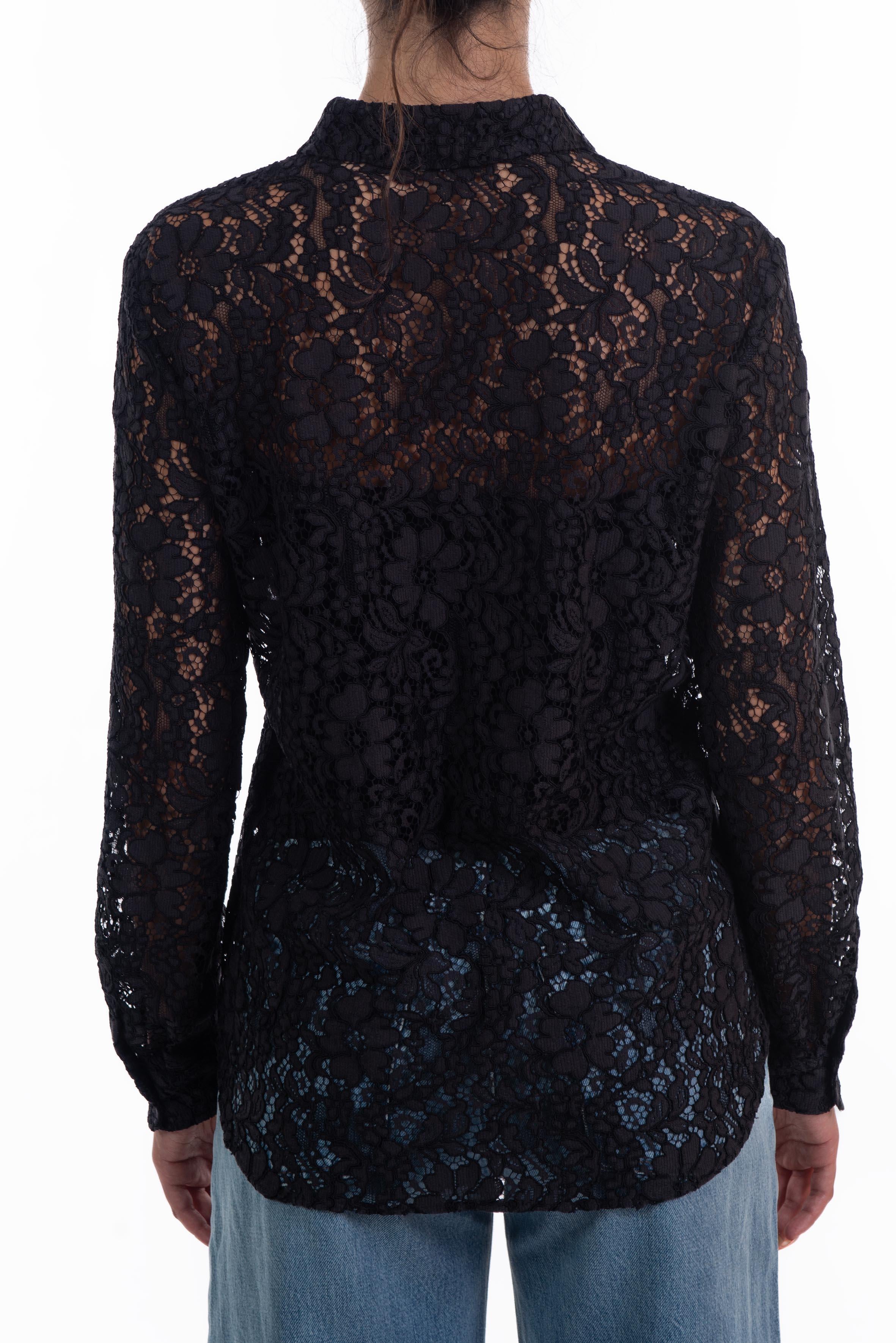 Camicia pizzo nera 3459 2652 N ALICE MILLER 