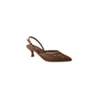 Slingback traforata 1666 testa di moro