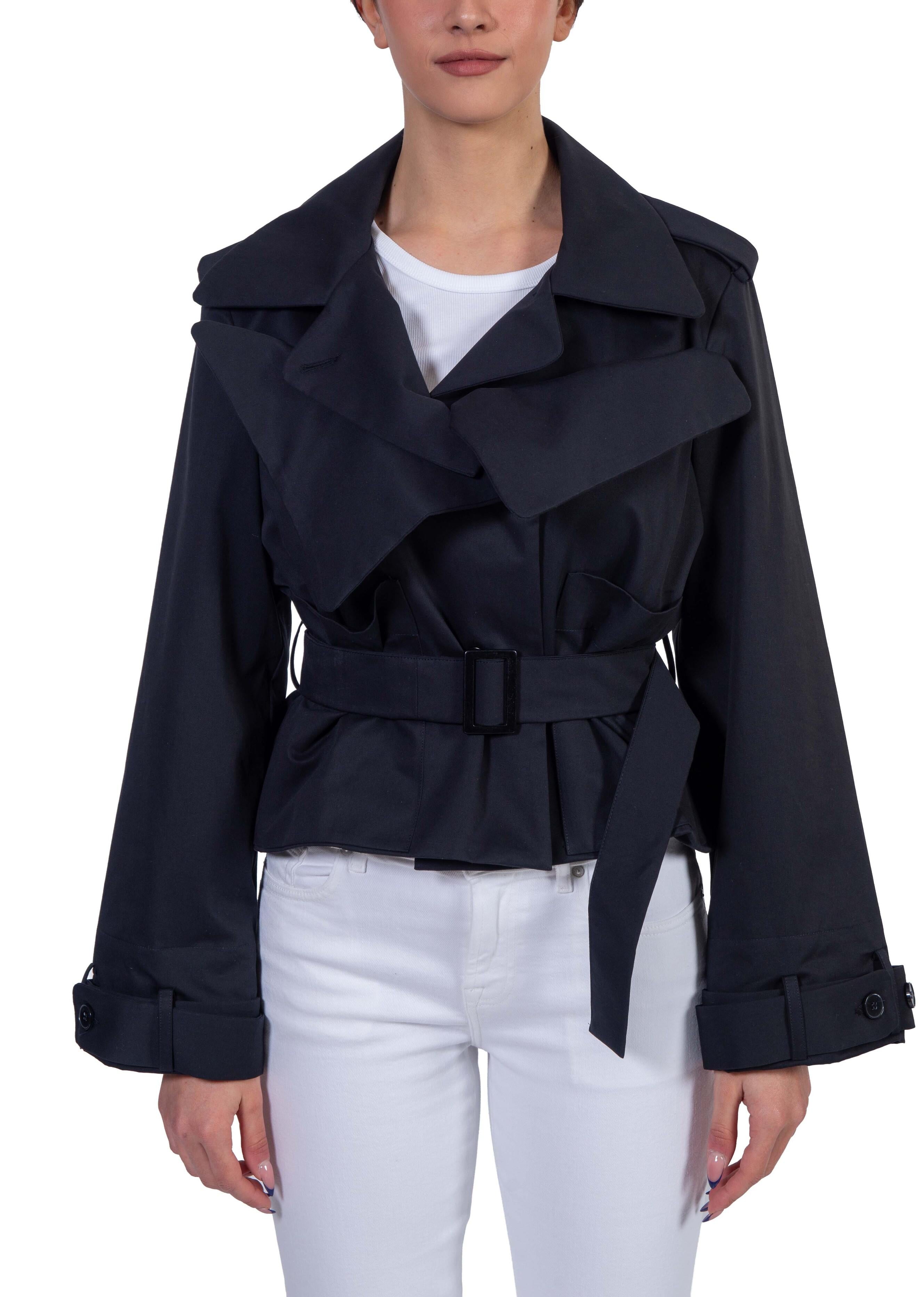 Trench corto nero BA814 TRENCH BLACK Balossa 