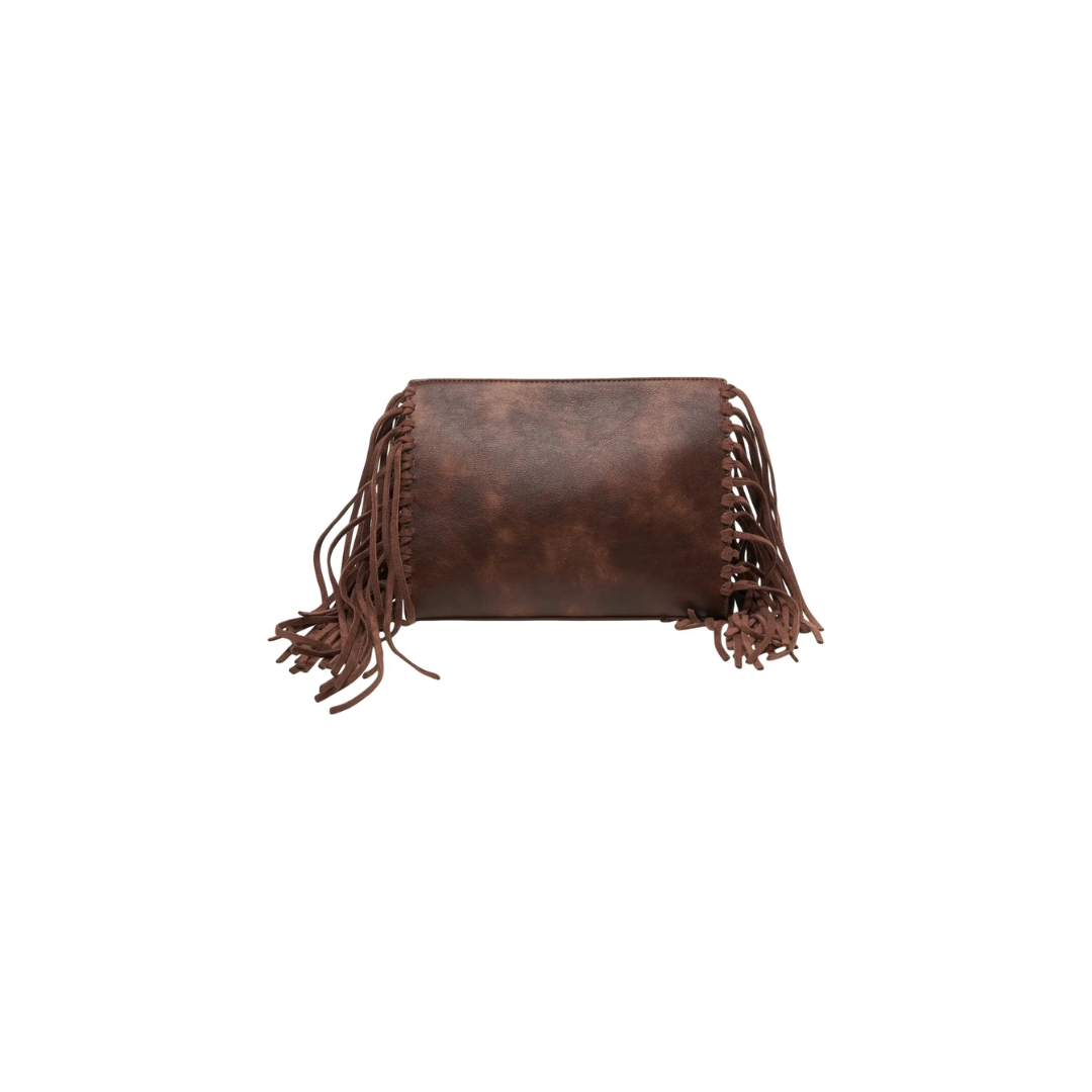 Texas clutch TEXAS CLUTCH BROWN RUE MADAM 