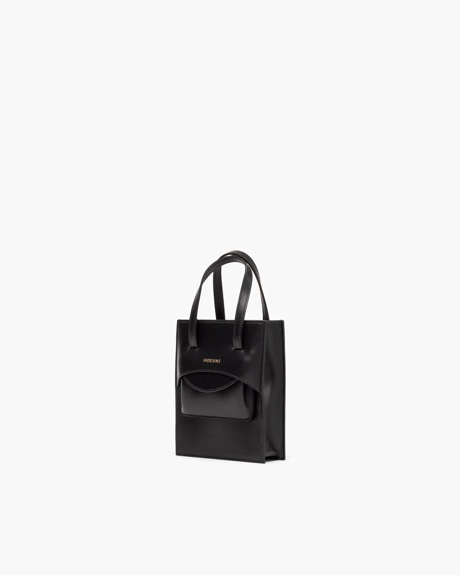 Borsa Flap mini nera FLAP MINI PREMIER BLACK HIDESINS 
