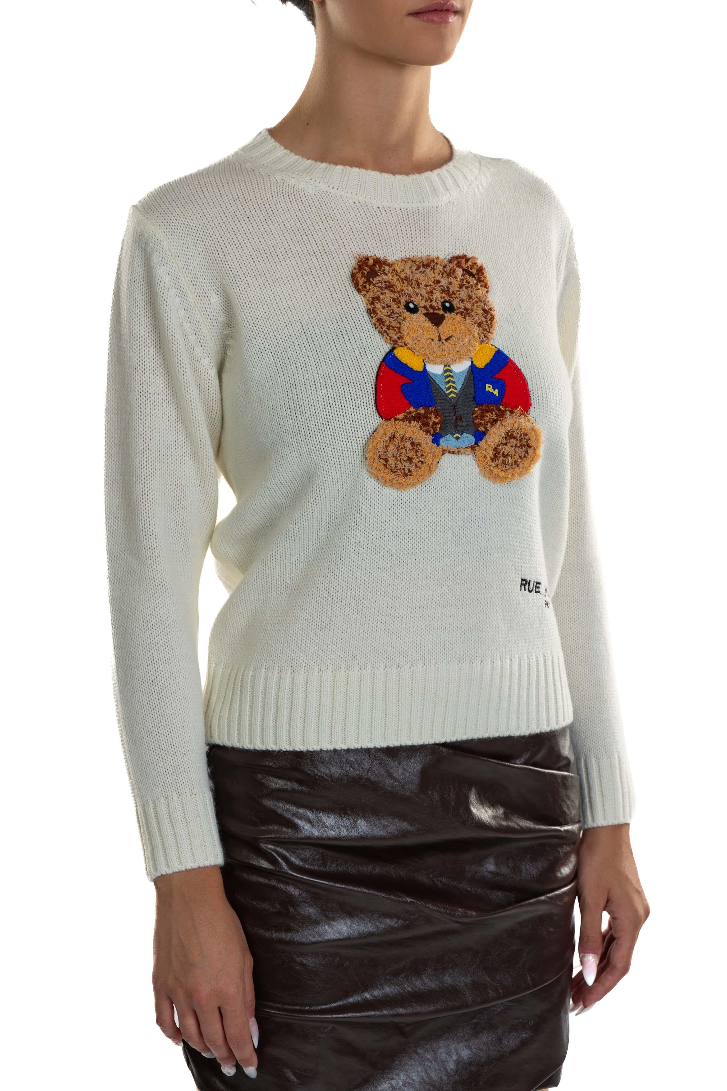 Maglia Marvin MARVIN JUMPER WHITE RUE MADAM 