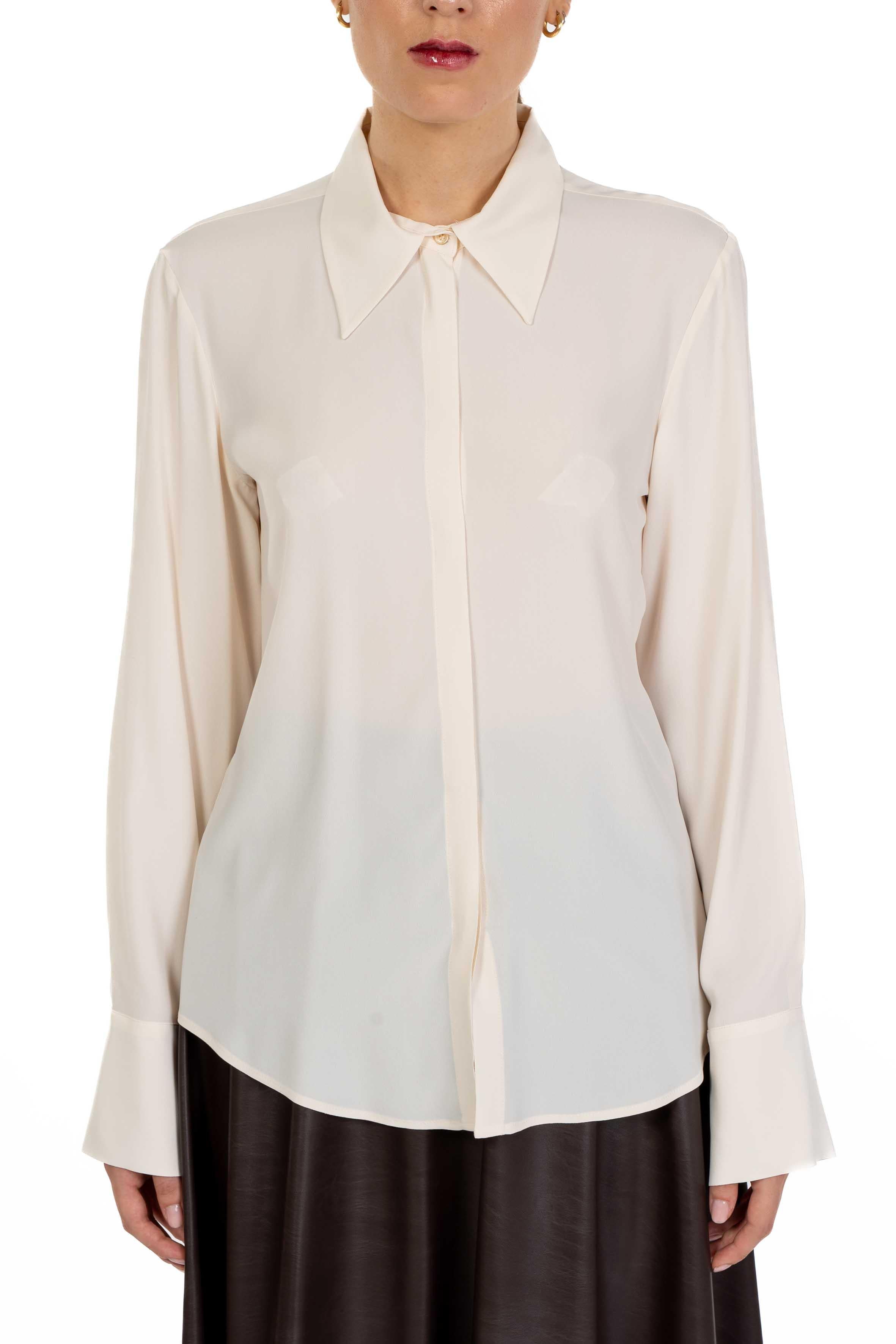Camicia misto seta panna 4494 4057 NATURALE ALICE MILLER 
