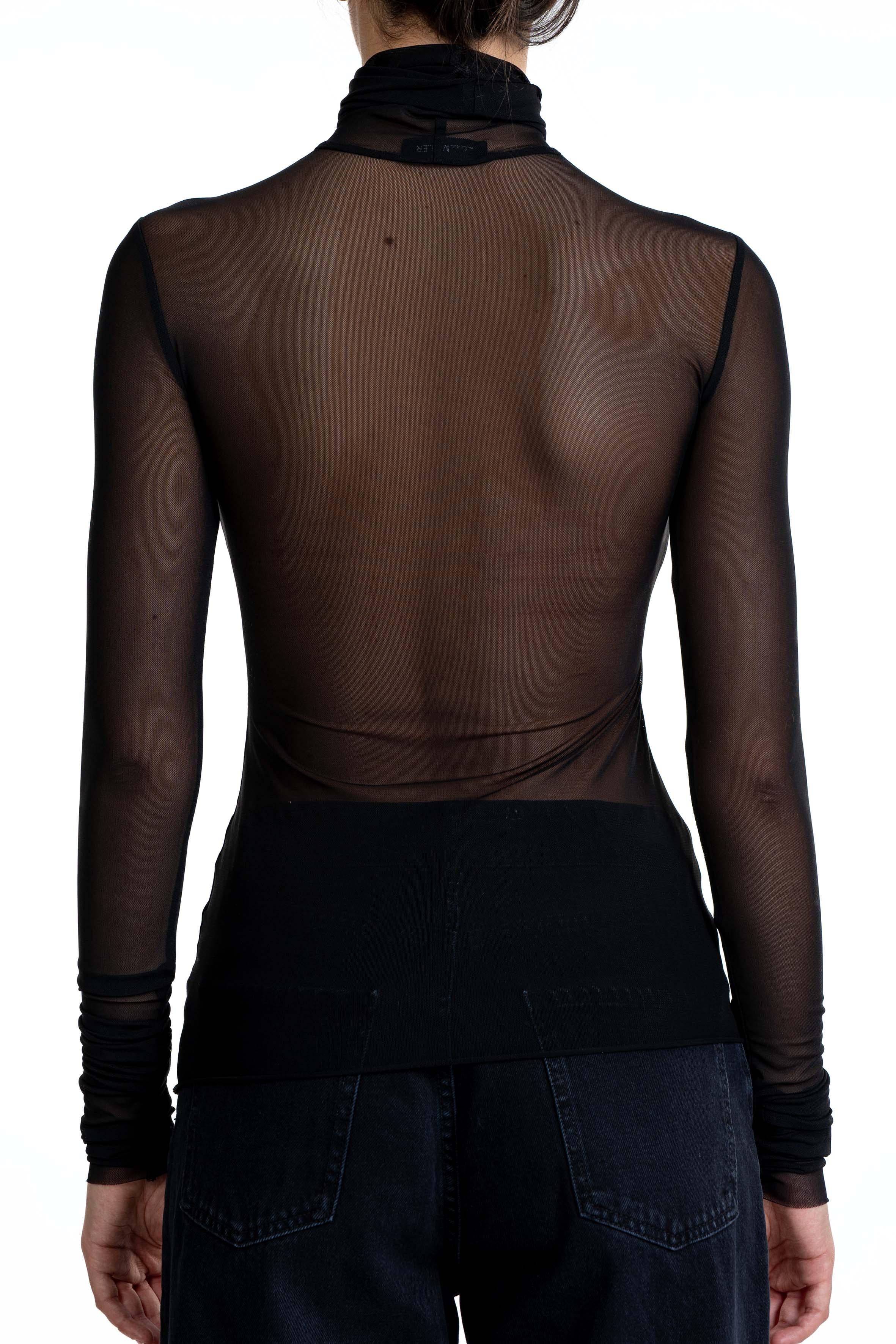 Maglia lupetto in tulle nero 4806 4276 NERO ALICE MILLER 