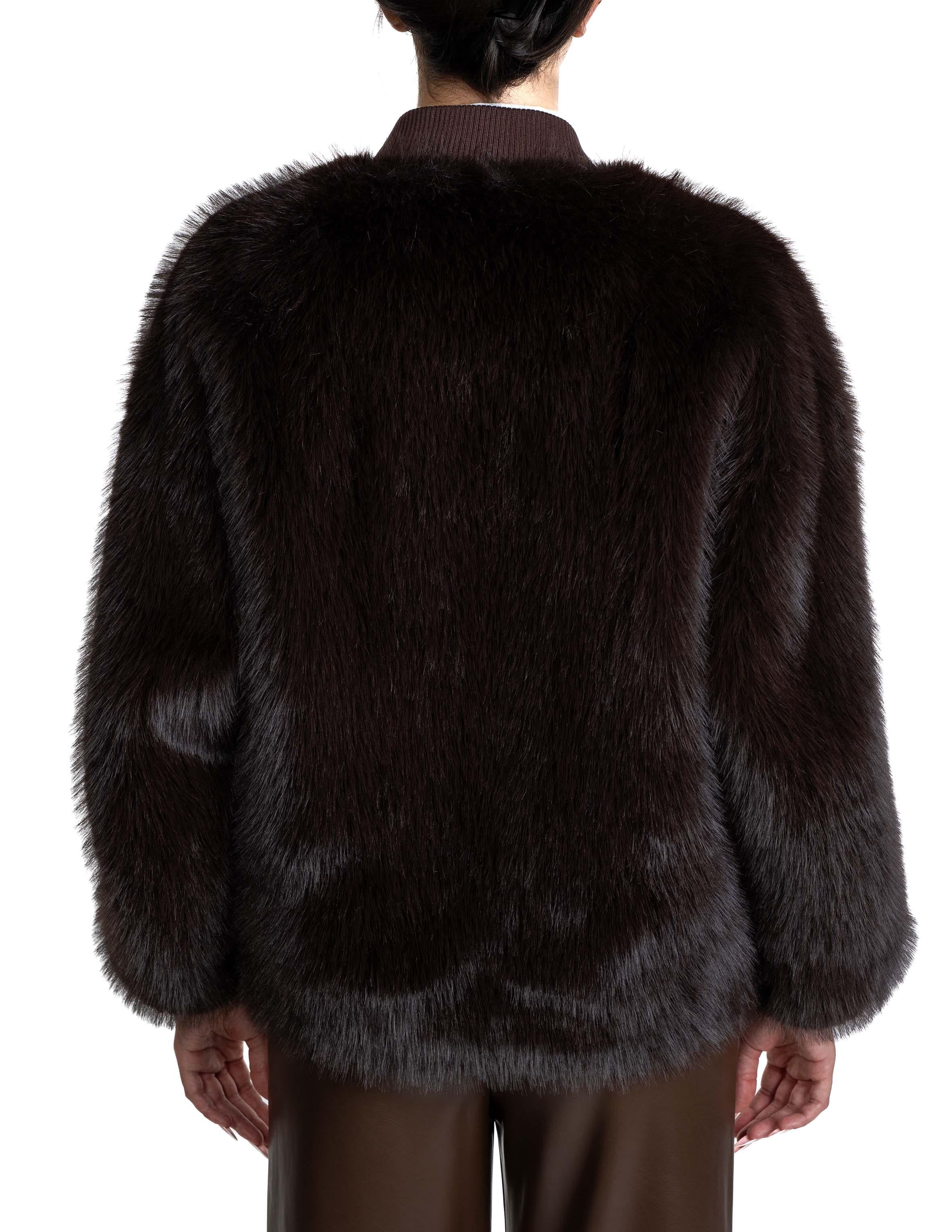 Bomber eco pelliccia 9029 9029 EKO DARK COFFEE SWORD 