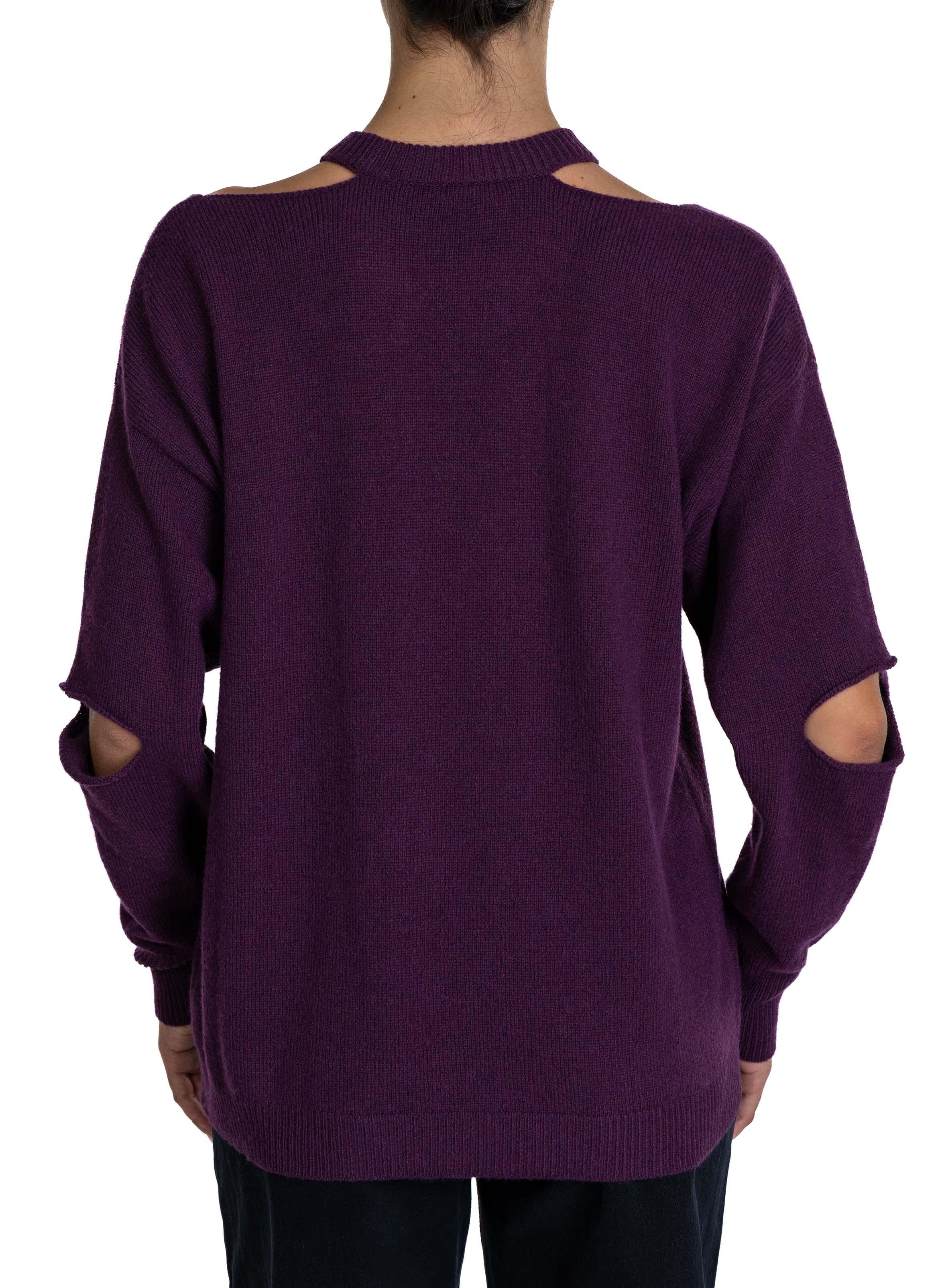 Maglia cut-out girocollo 32006 MELANZANA FEDERICA TOSI 