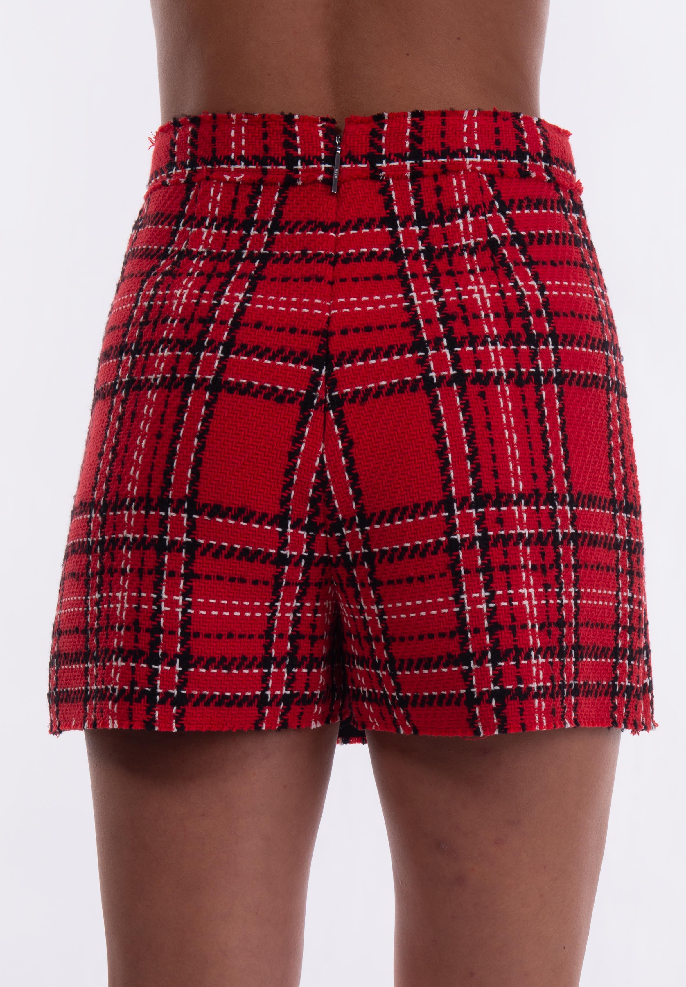Short a quadri rosso 3741MDB11 R MSGM 