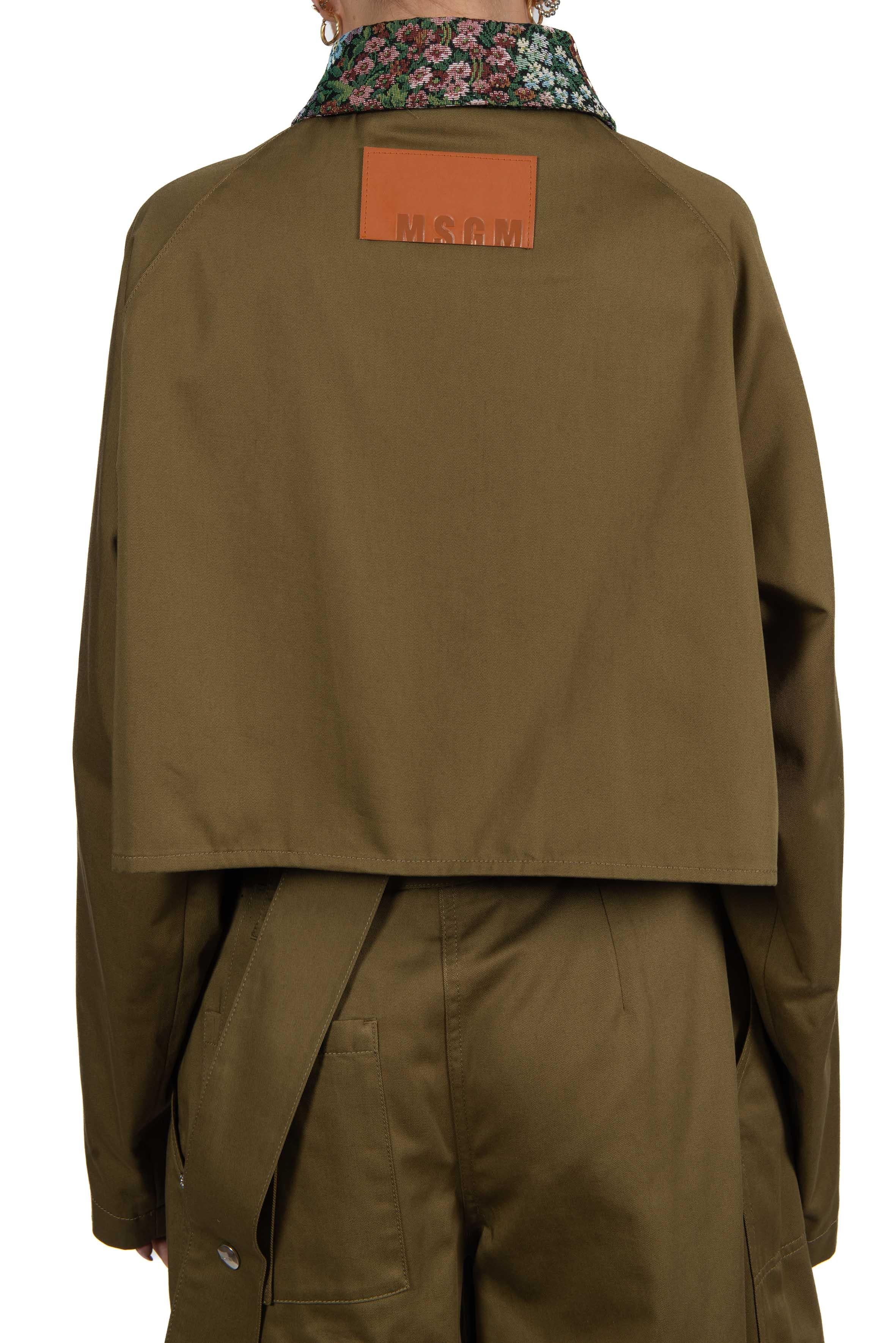 Giubbotto verde militare MSGM 4041MDH04Y GREEN MSGM 