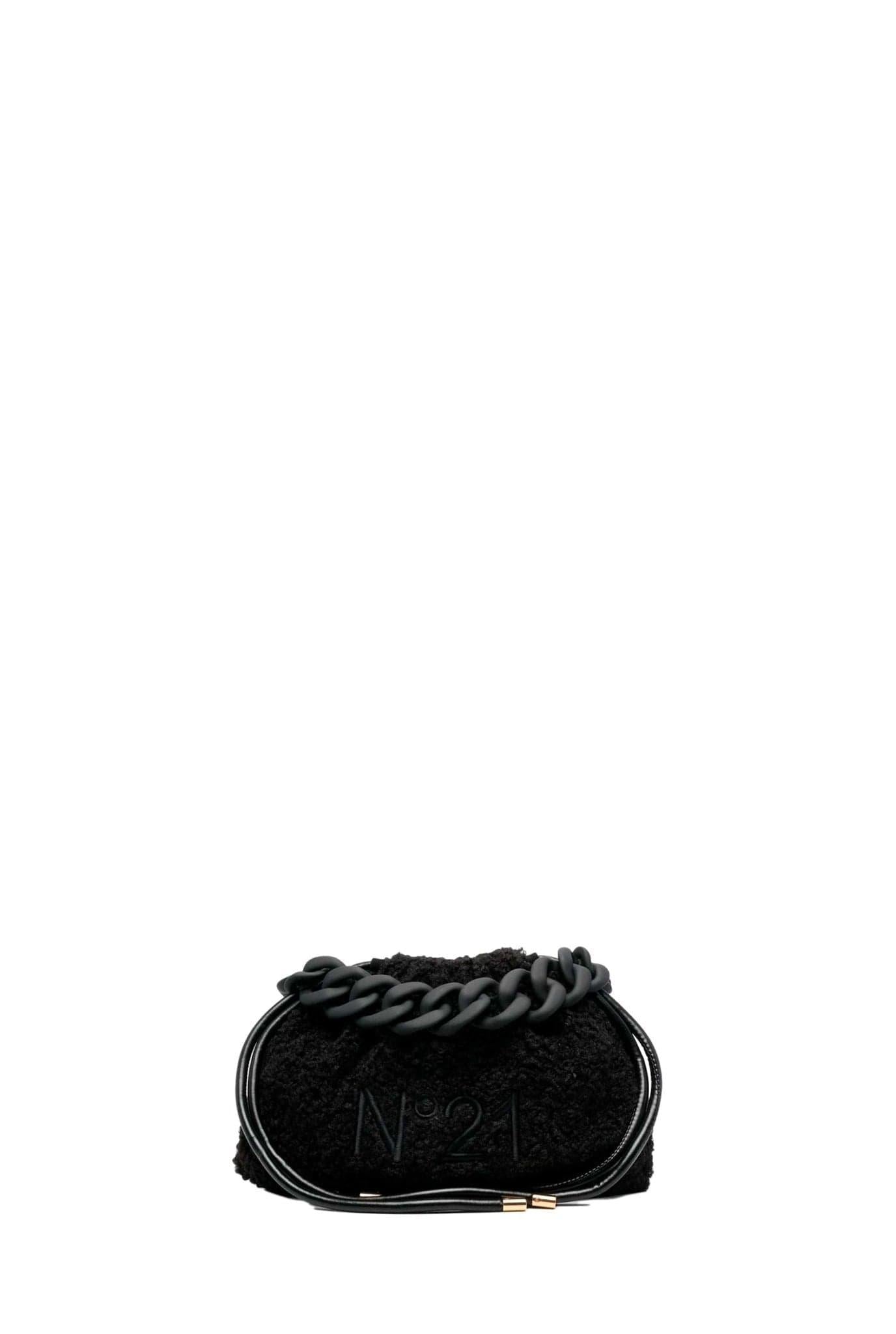 Borsa EVA in shearling nera 0901 PELLE N N° 21 