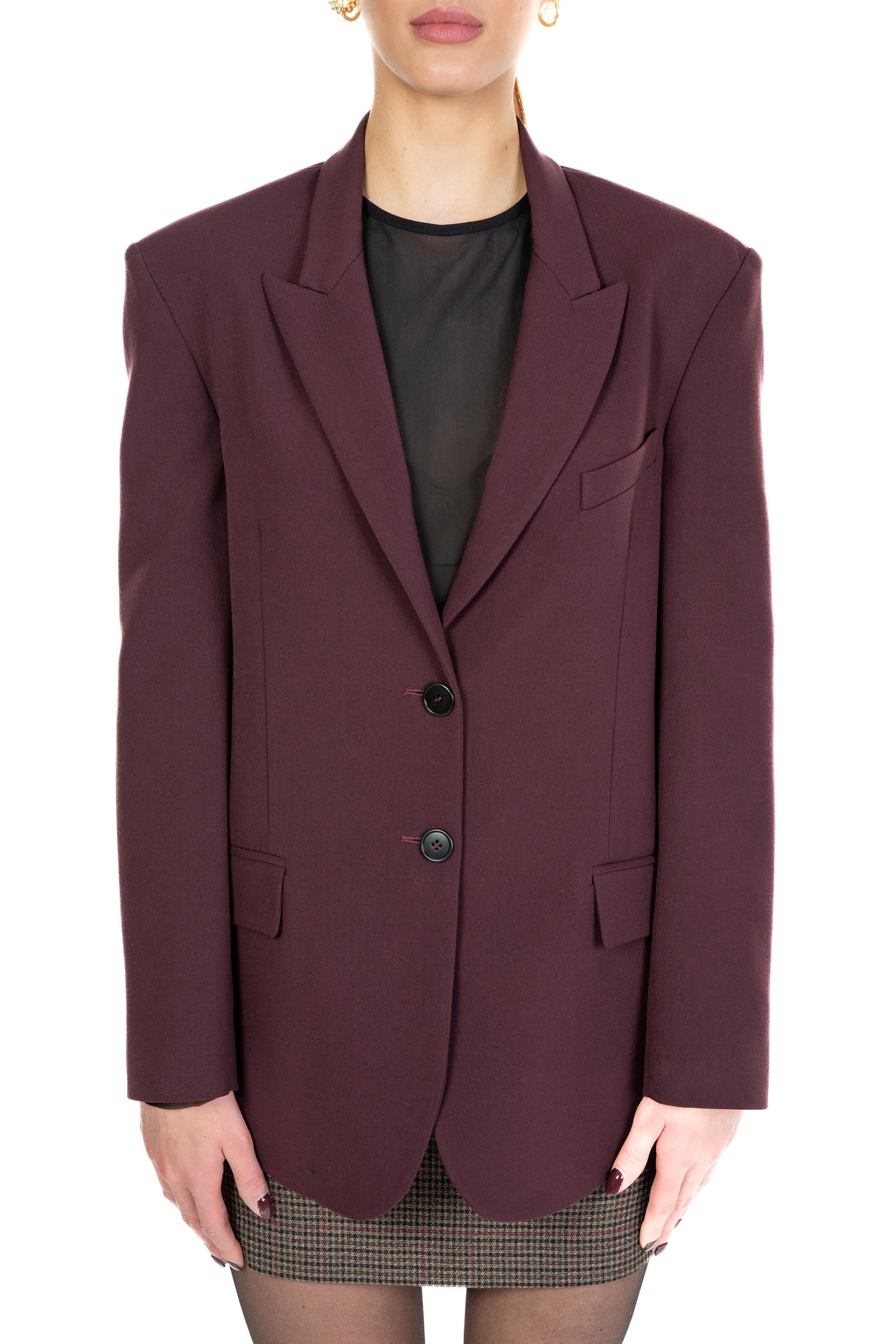 Giacca con cintura bordò 4111 2733 VINO ALICE MILLER 