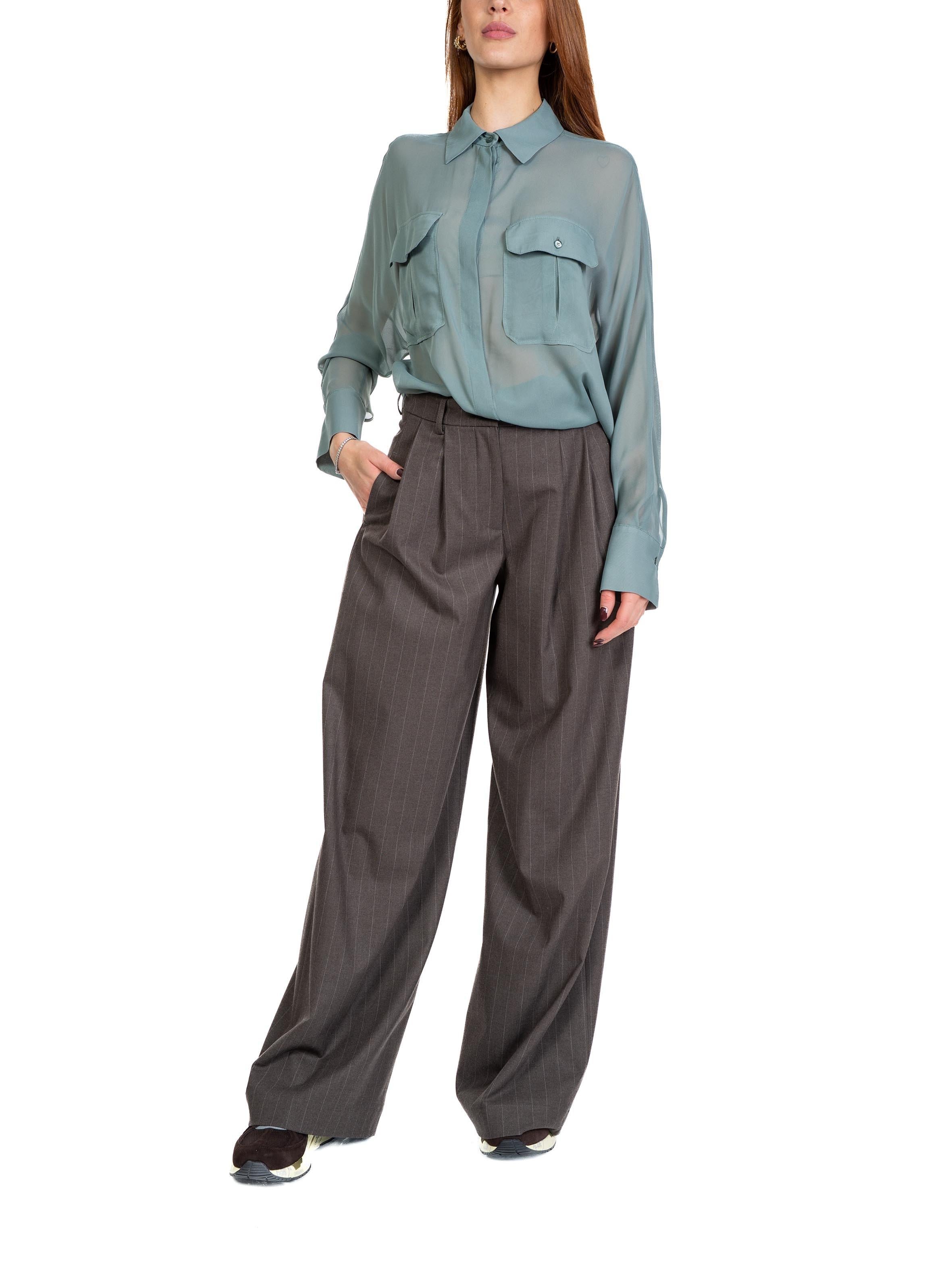 Pantalone pince largo taupe 2974 2974 4389 TAUPE ALICE MILLER 