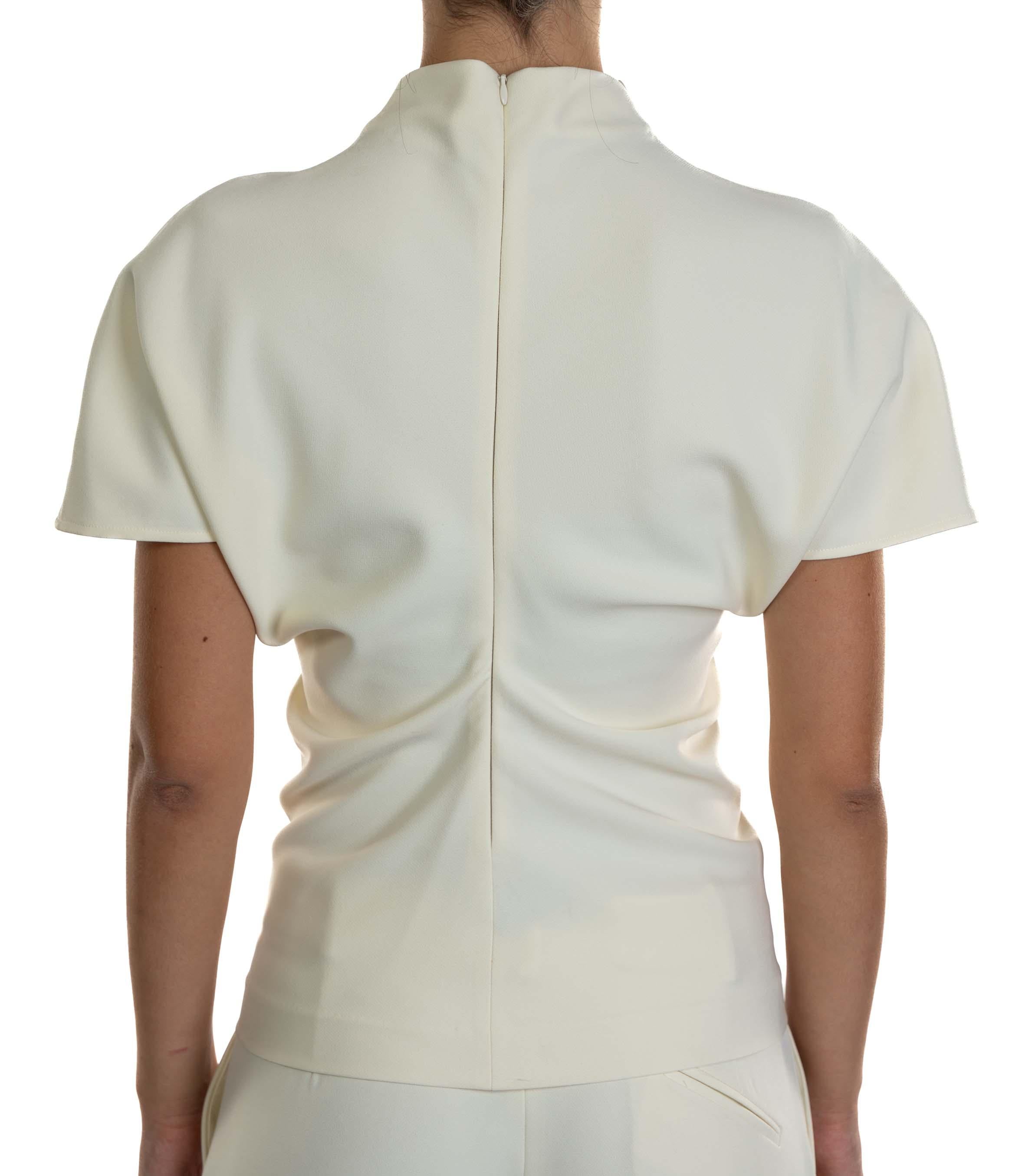 Blusa cady collo alto 31101 LATTE FEDERICA TOSI 