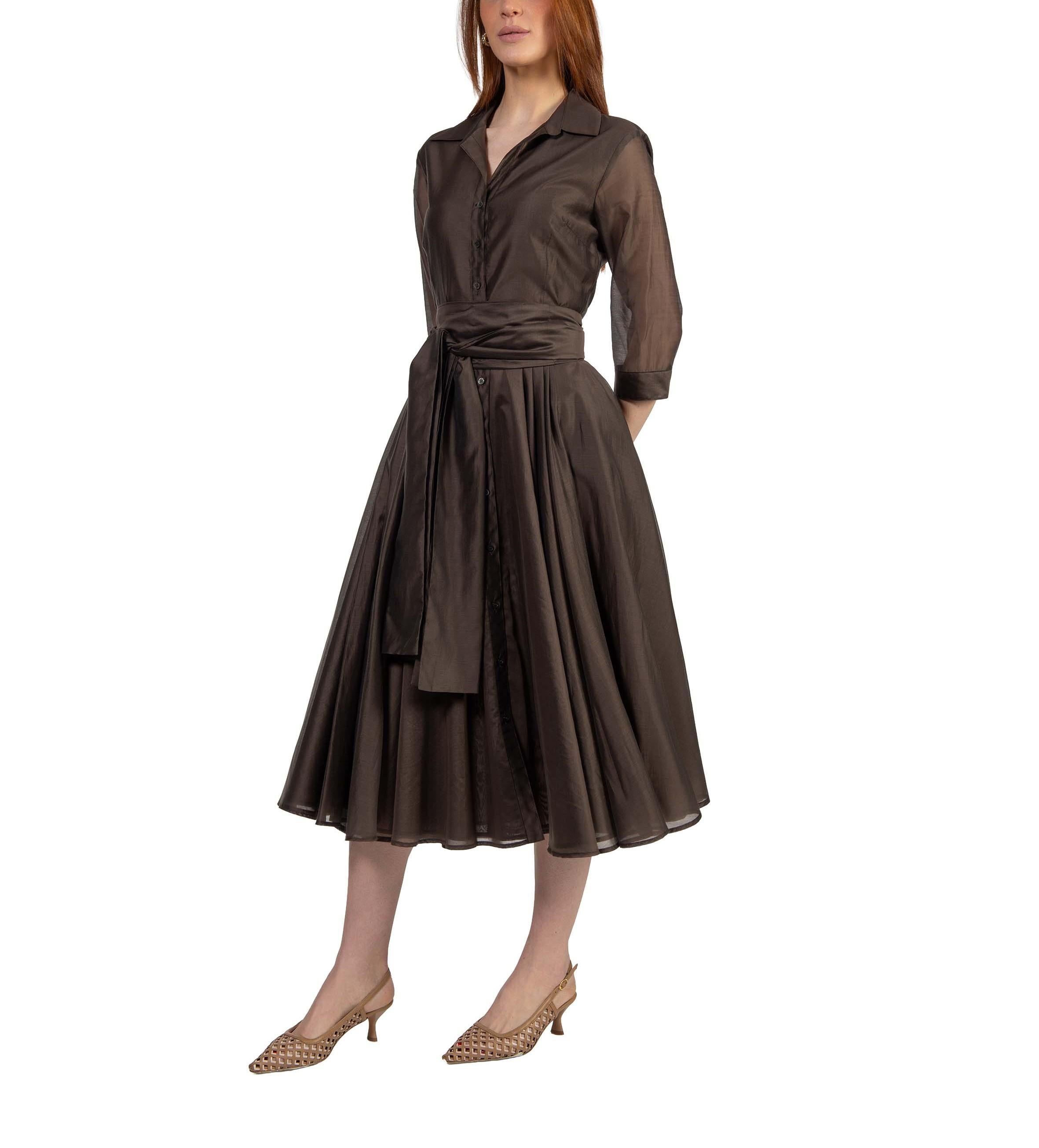 Abito chemisier a ruota testa di moro 3117 4281 MOKA ALICE MILLER 