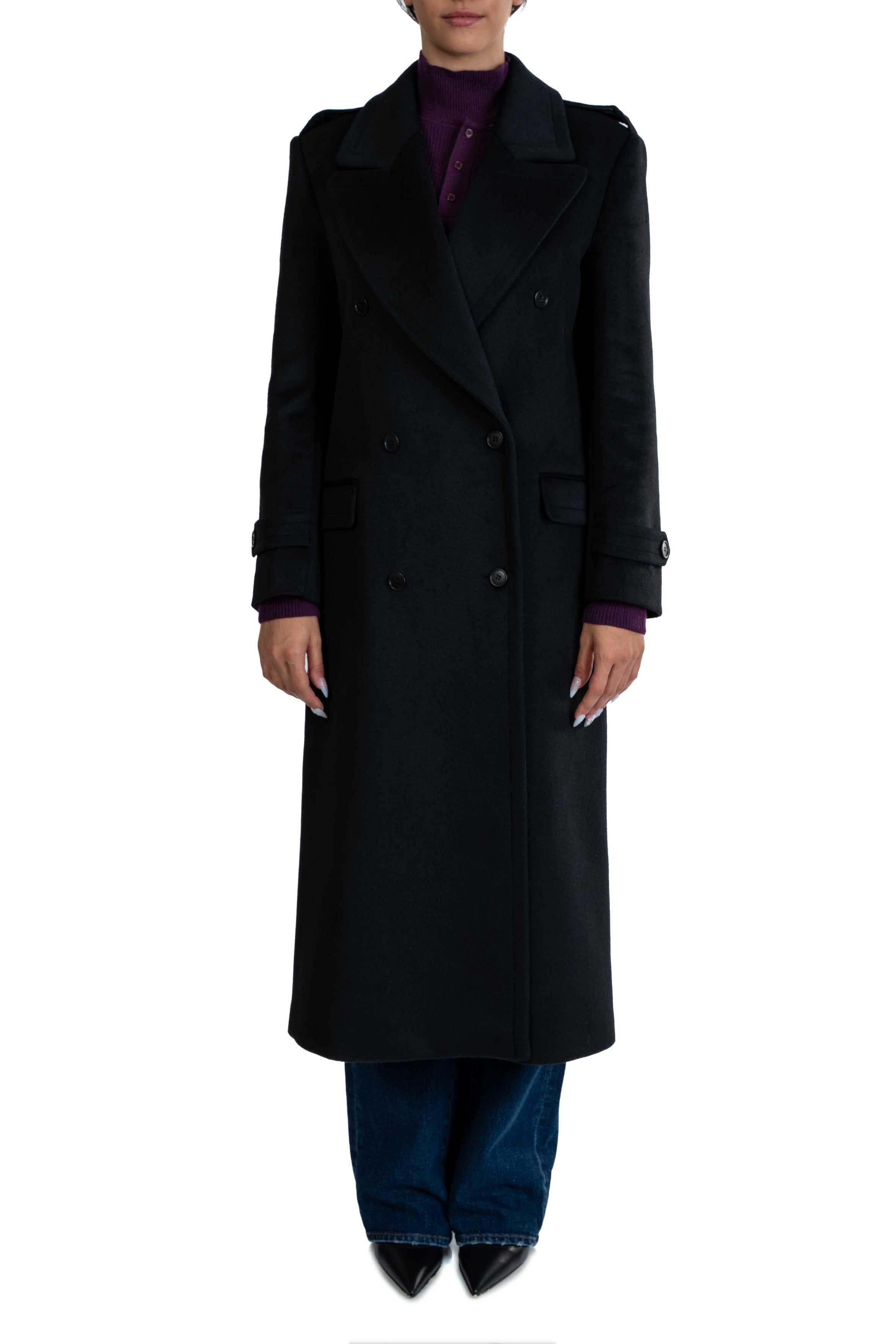 Cappotto over doppiopetto nero 4735 4340 N ALICE MILLER 