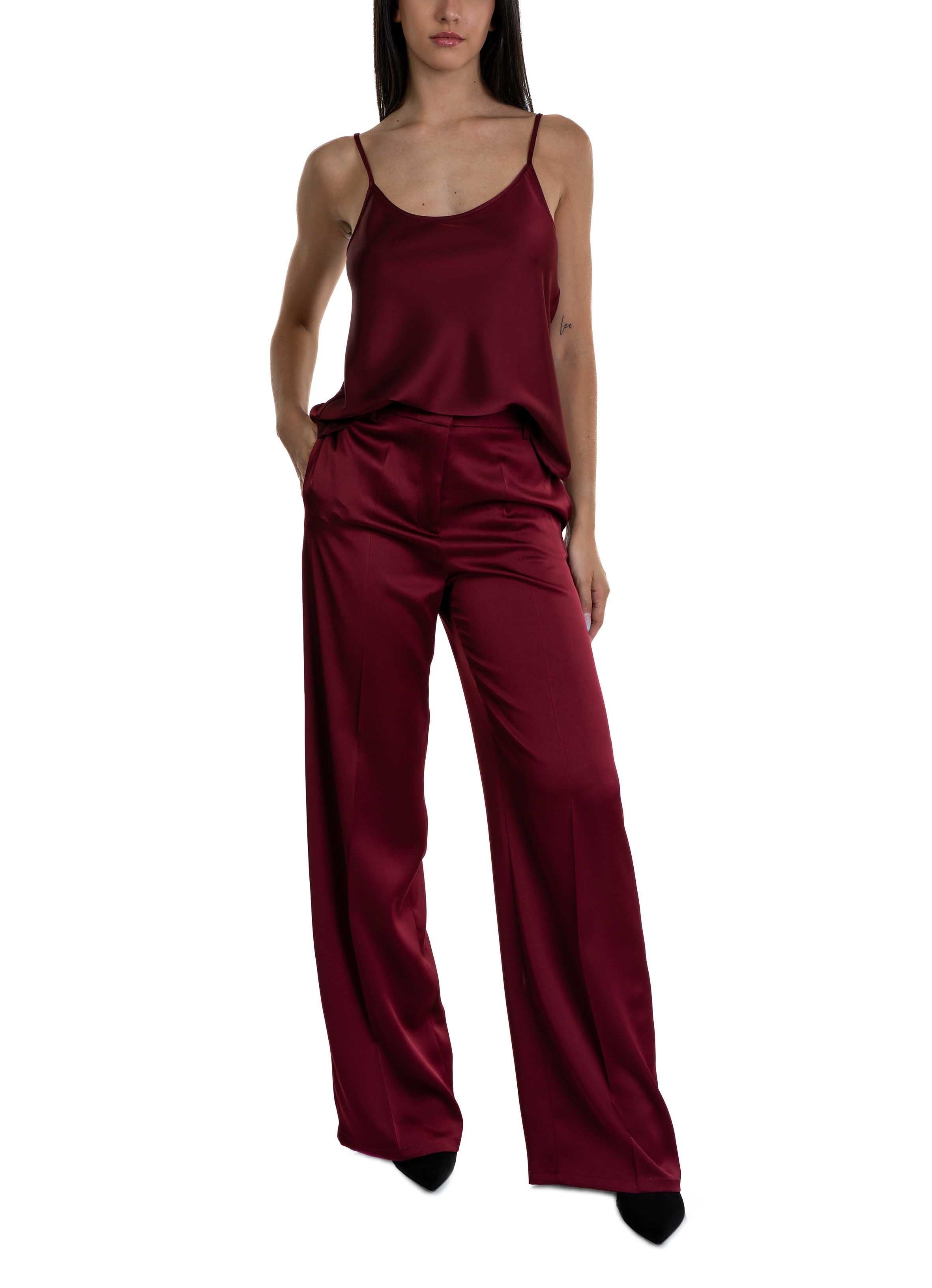 Top in raso bordò 4165 4331 BORDO ALICE MILLER 
