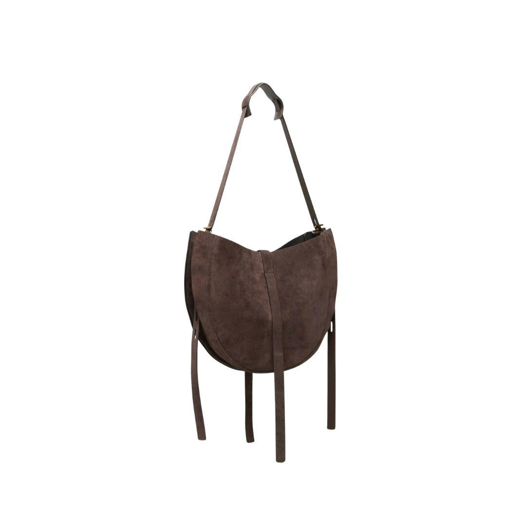 Borsa Lizzie suede Testa di Moro LIZZIE DARK BROWN MINO BOSSI 
