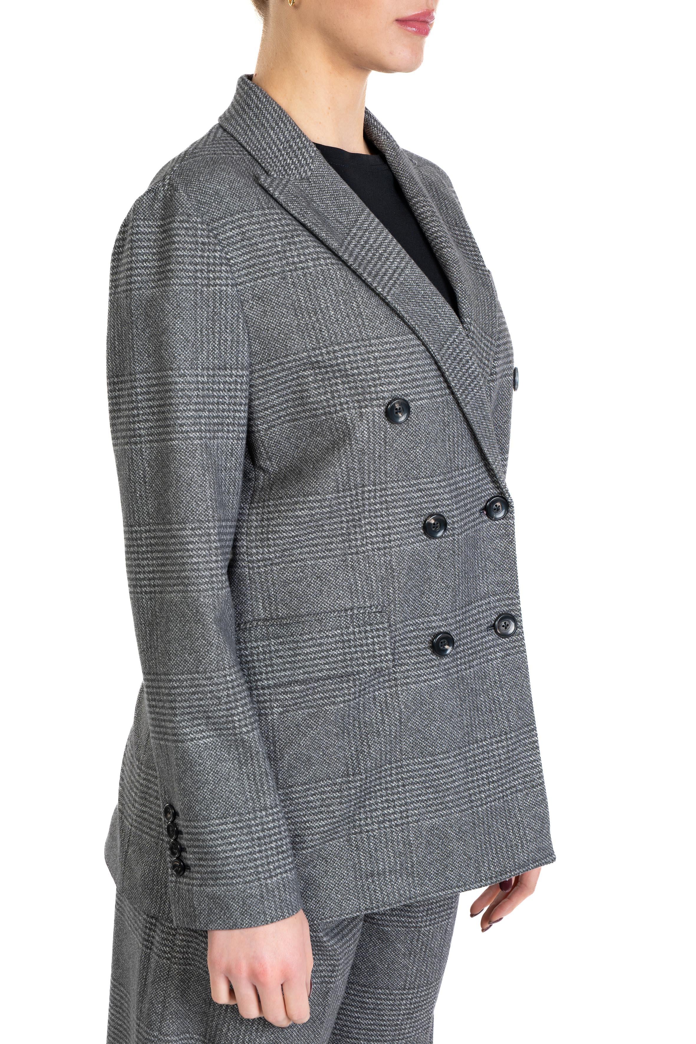 Giacca doppiopetto galles grigio FD3679 NERO CIRCOLO 