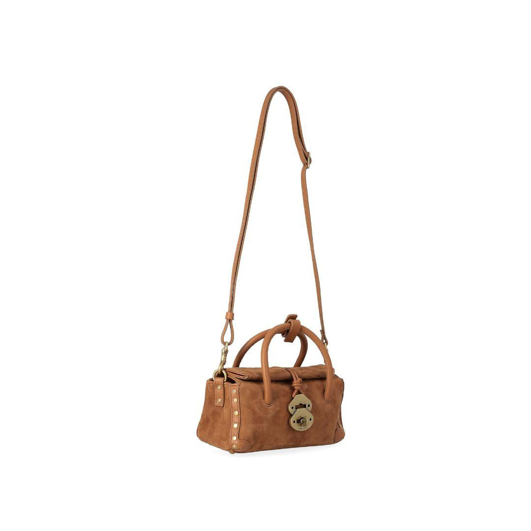 Borsa Dotta baby cashmere cactus DOTTA BABY ZASHMERE/CACTUS BROWN ZANELLATO 