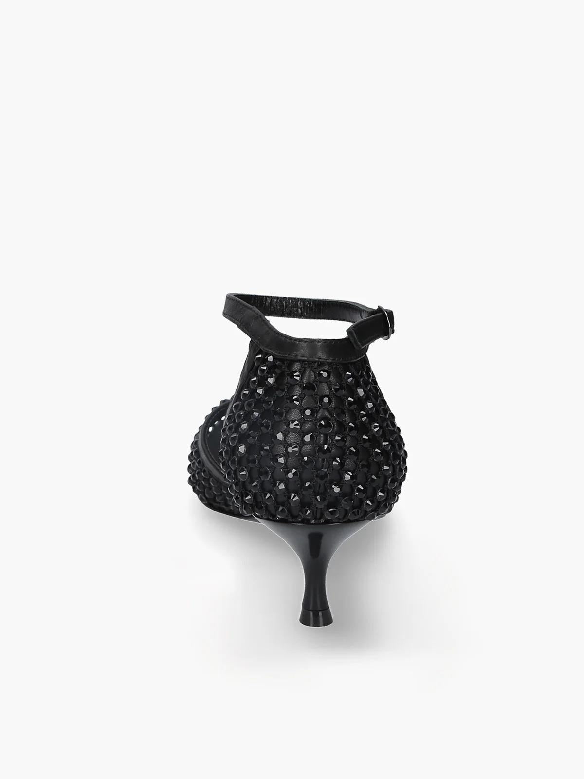 Scarpe con strass nero R15 N STRATEGIA 