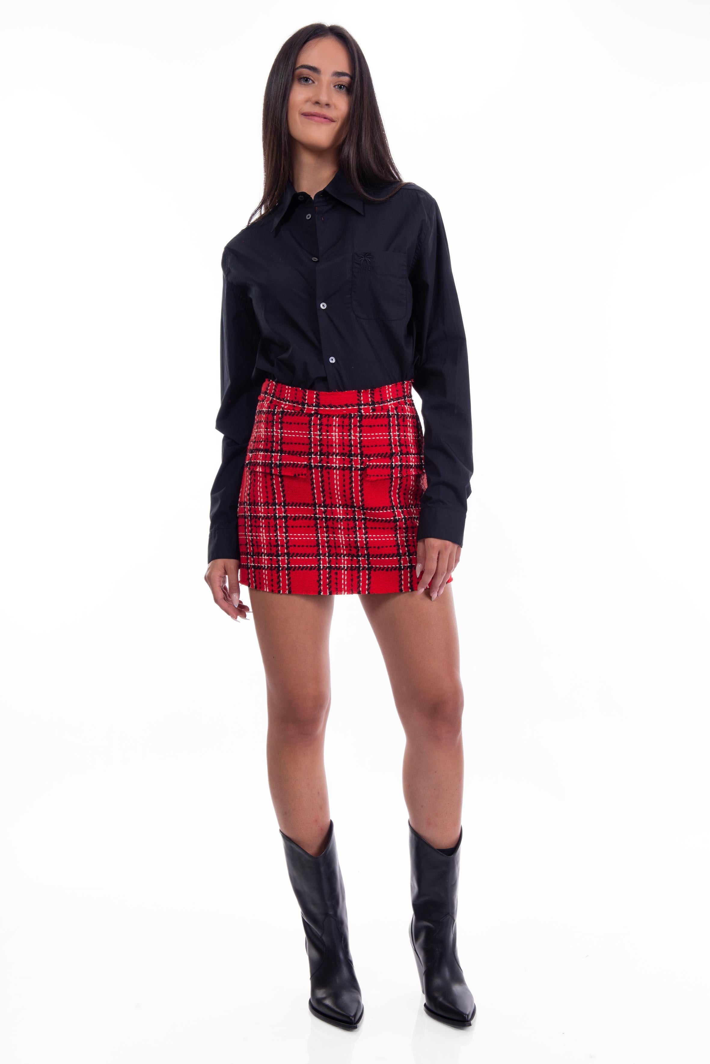 Short a quadri rosso 3741MDB11 R MSGM 