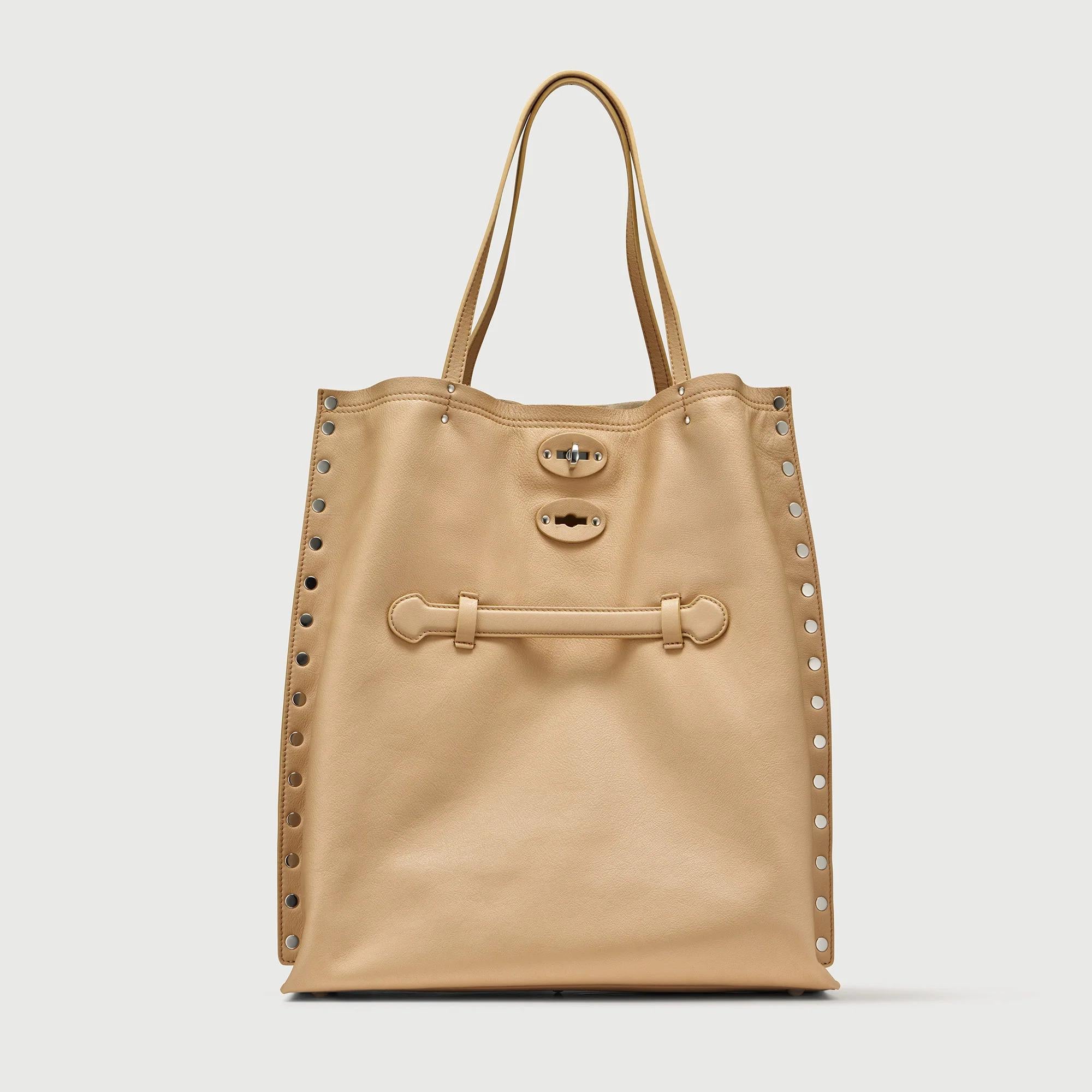 Borsa a spasso beige A SPASSO SAETA Z0291 BEIGE MATERA ZANELLATO 