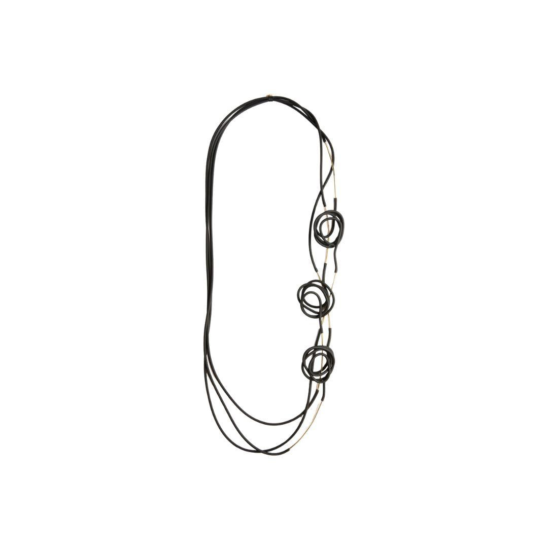 Collana multifili Ilenia nera ILENIA A6SJ33 NERO LIVIANA CONTI 