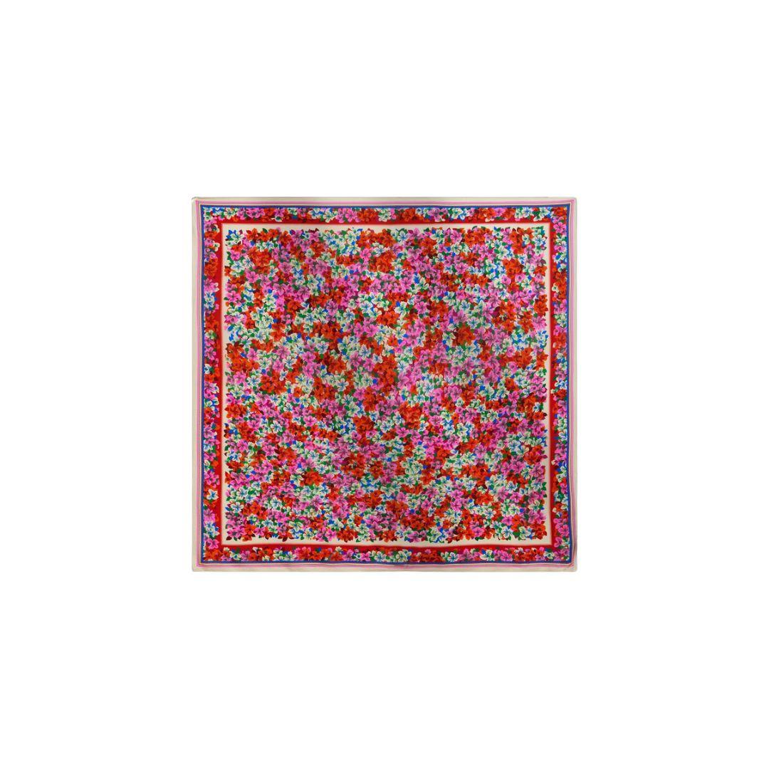 Foulard quadrato in stampa floreale multicolore JABER FIRE GLOW ESSENTIEL ANTWERP 