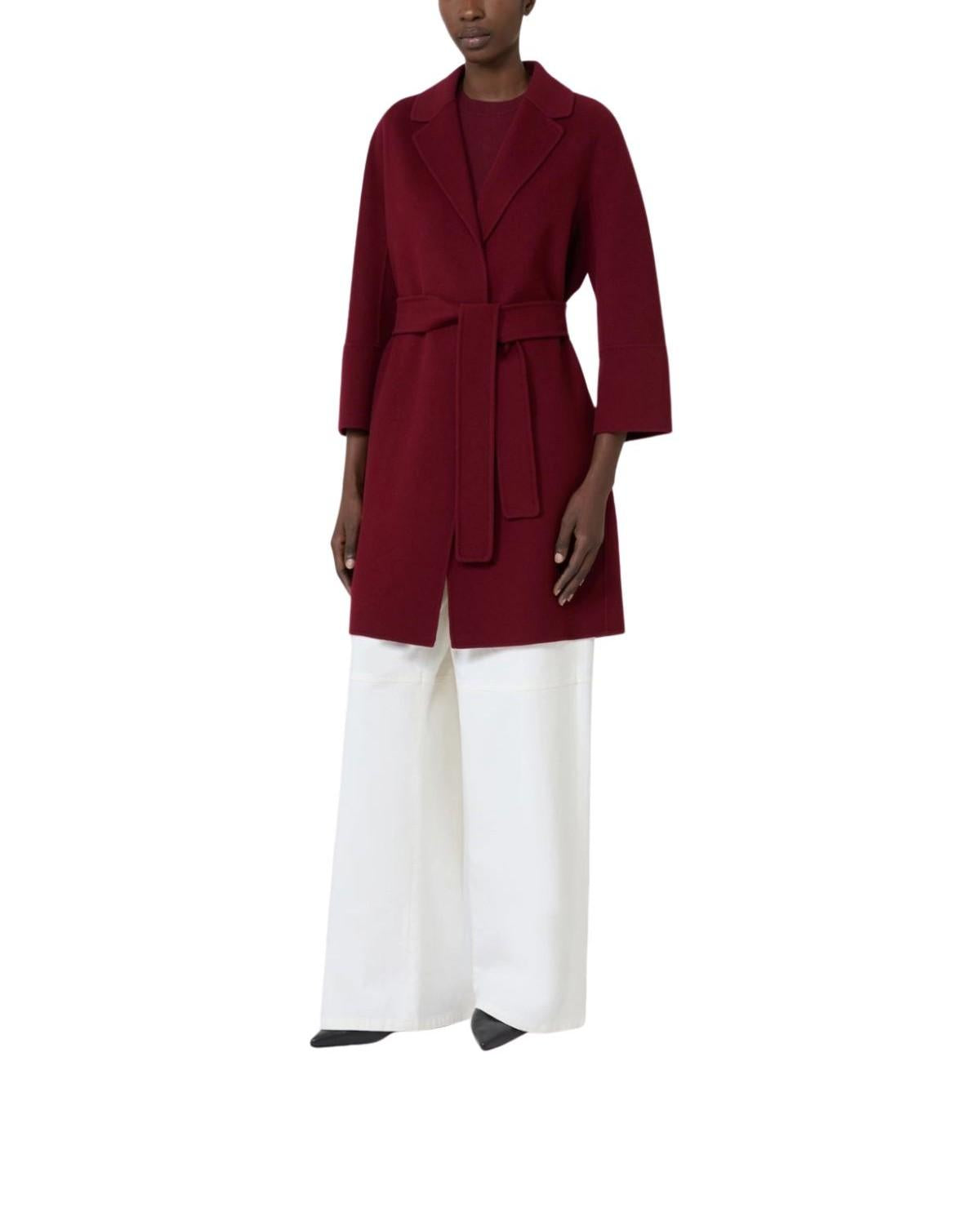 Cappotto corto bordeau Arona ARONA 002 BORDO MAX MARA 