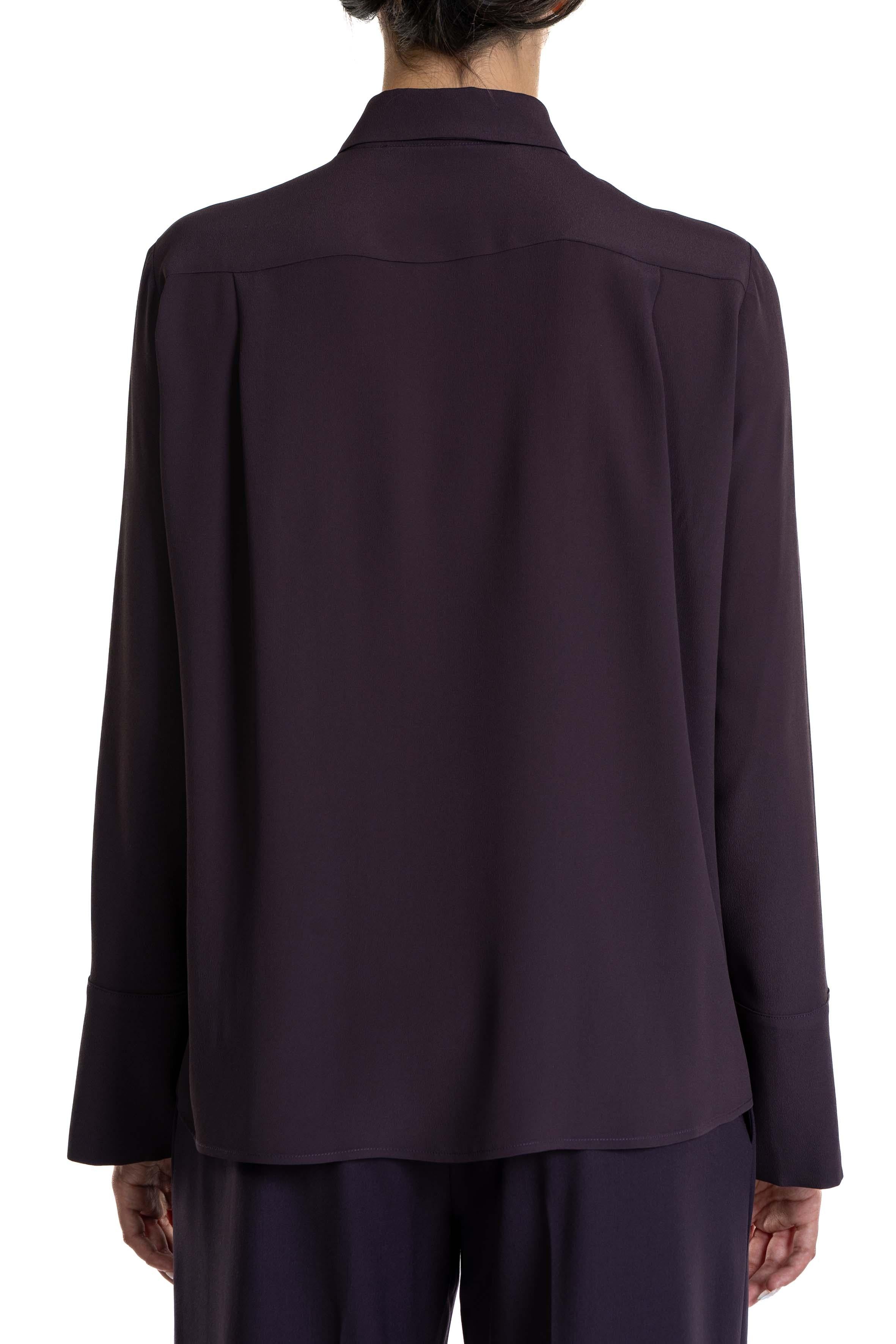 Camicia in misto seta 31105 MELANZANA FEDERICA TOSI 