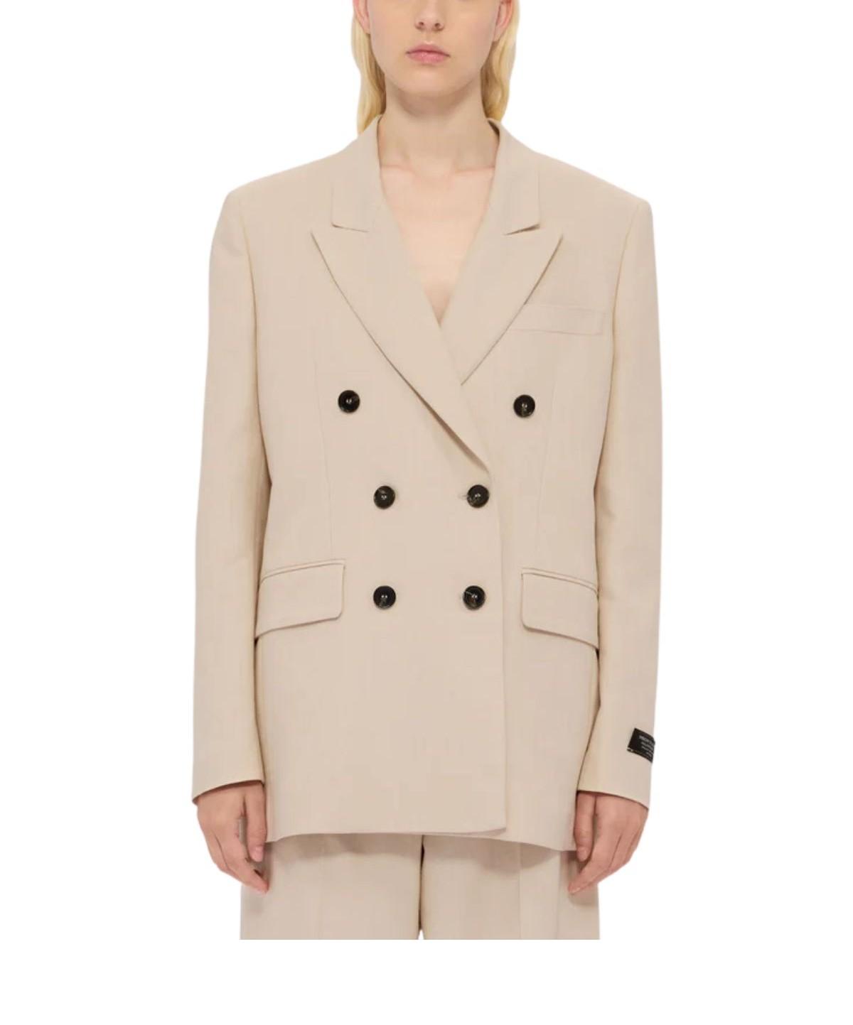 Giacca doppio petto beige MSGM 4041MDG13 BEIGE MSGM 