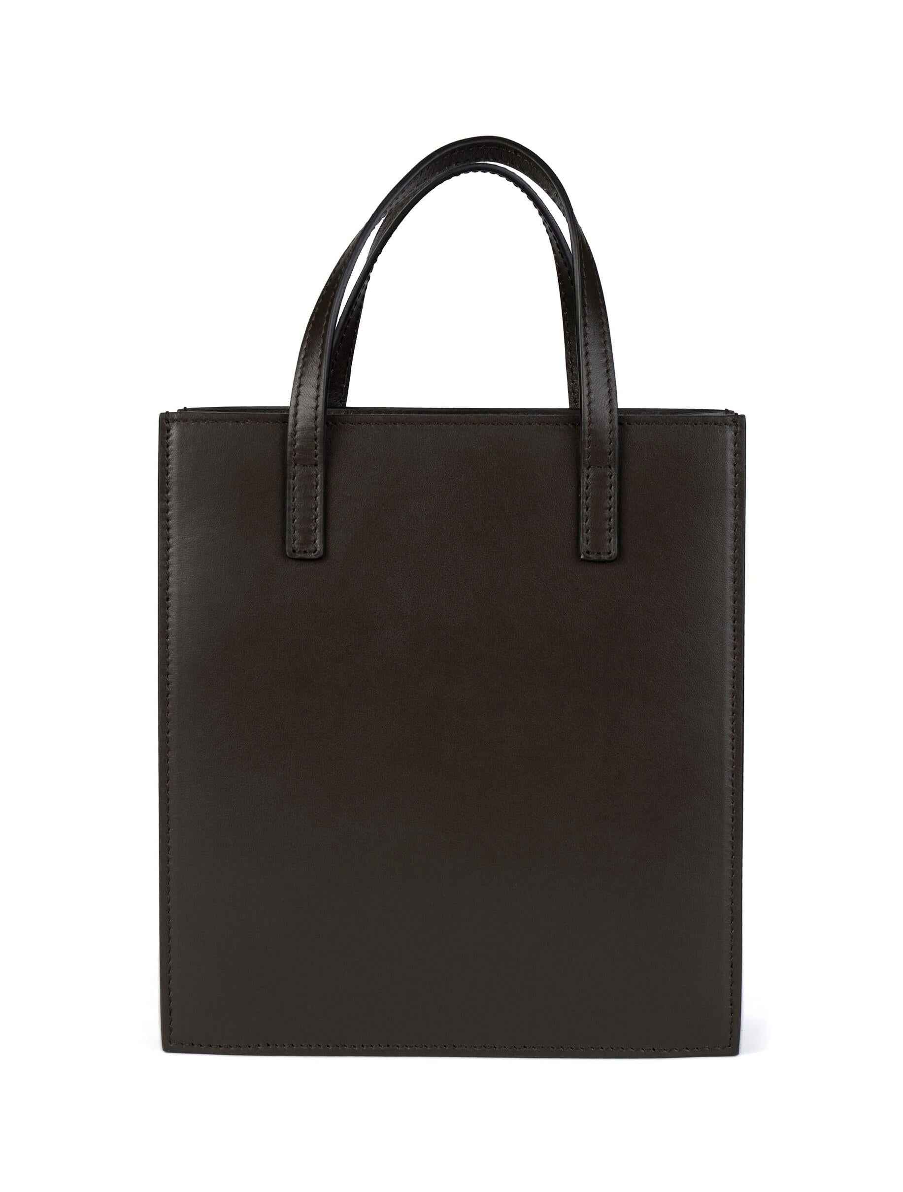 Borsa Flap J mini testa di moro FLAP J MINI PREMIER DARK BROWN HIDESINS 