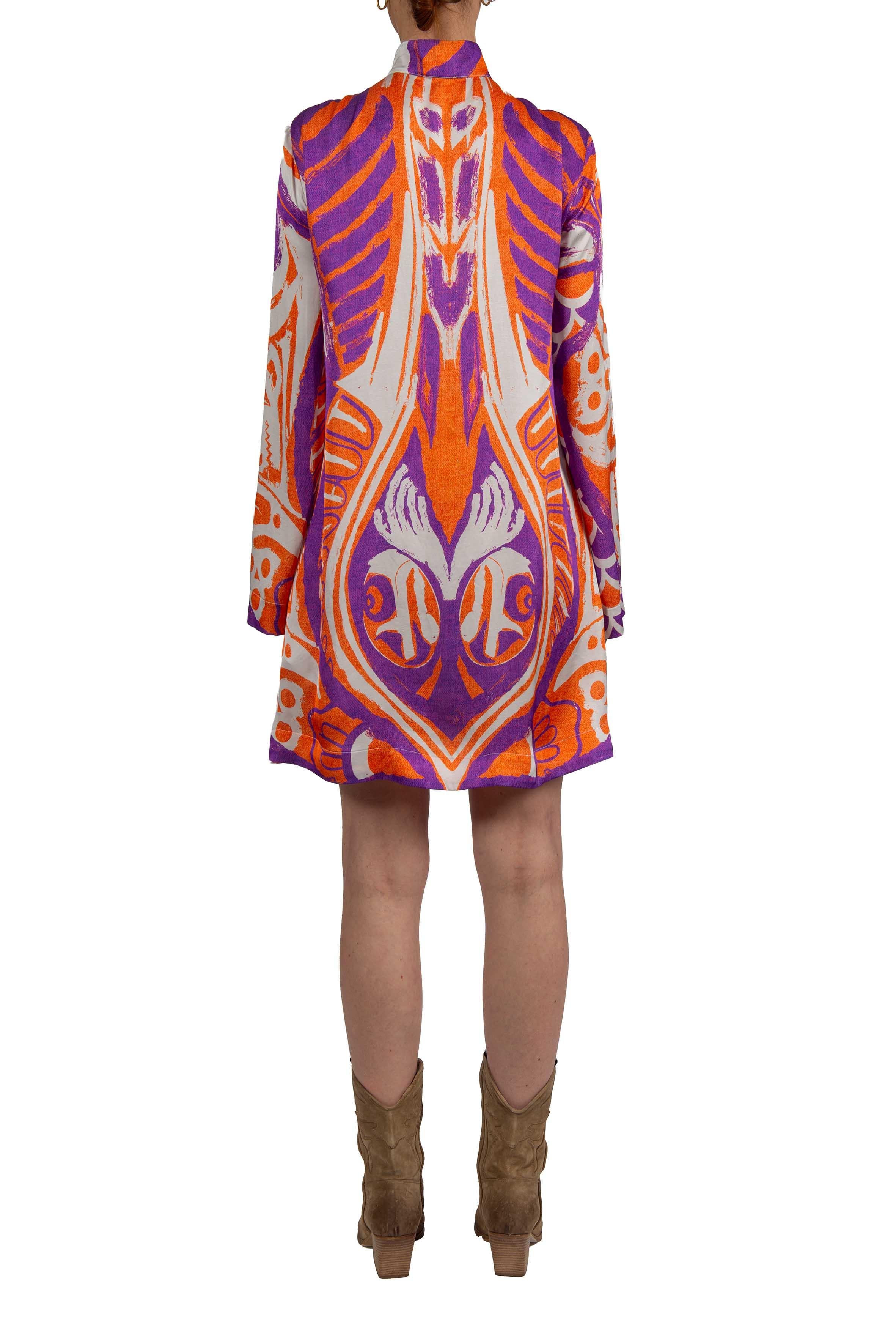 Caftano corto stampa alaska Stella Jean. JA402 STAMPA ALASKA STELLA JEAN 