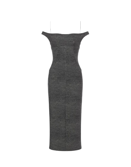 Abito midi grigio C0442 7139 N PHILOSOPHY 