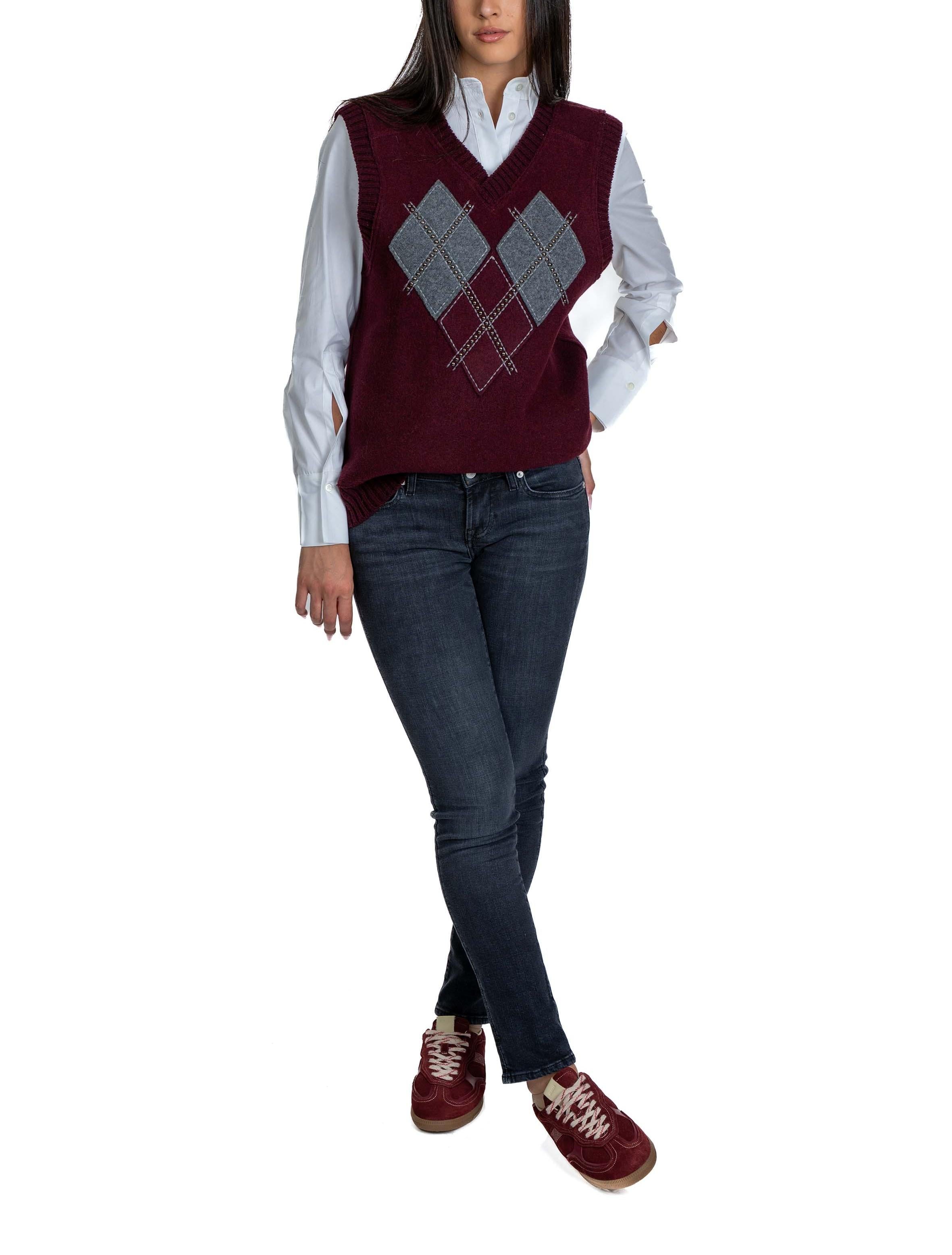 Maglia con rombi E091 RED N° 21 