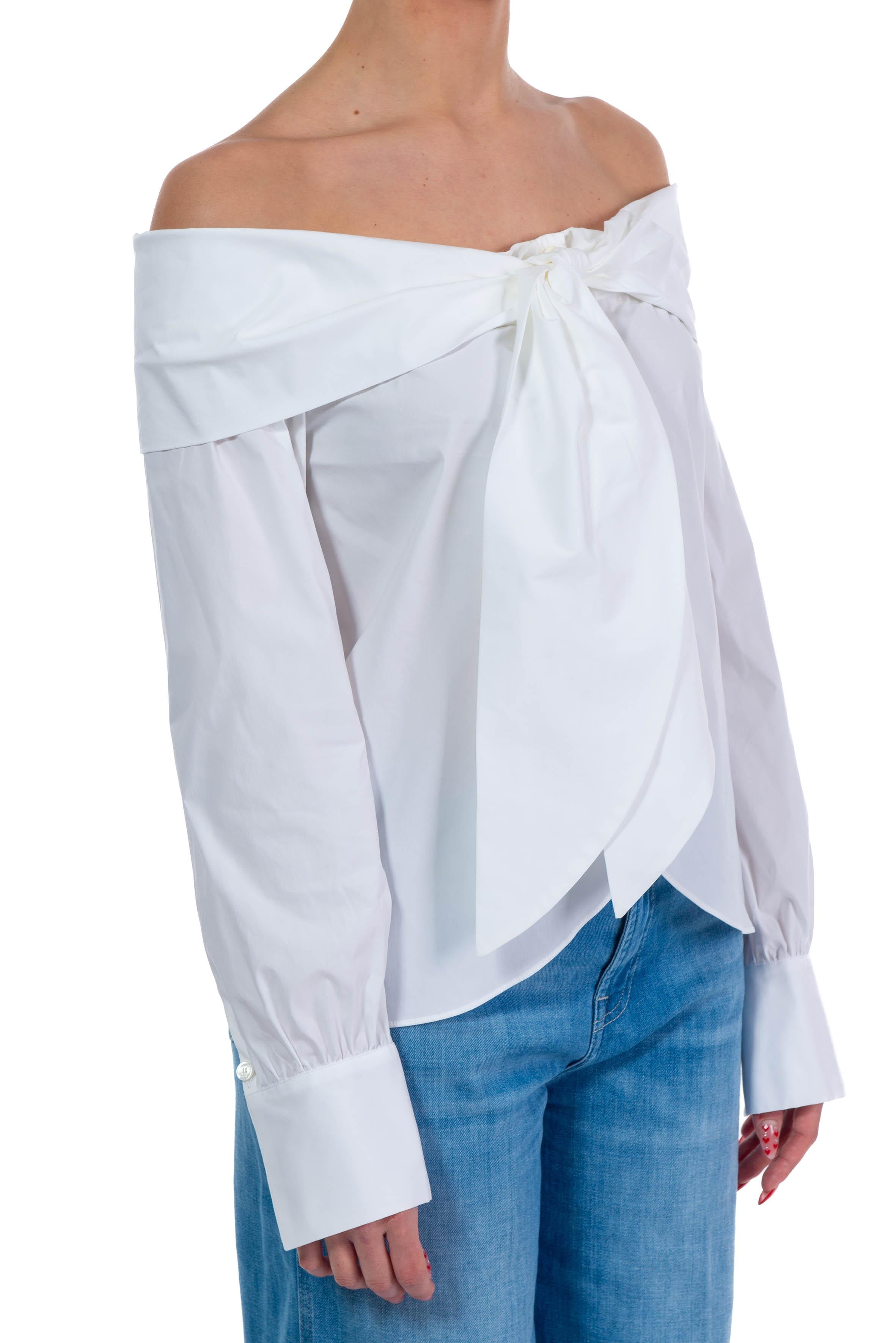 Camicia fiocco di cotone F5SK07 A01 LIVIANA CONTI 