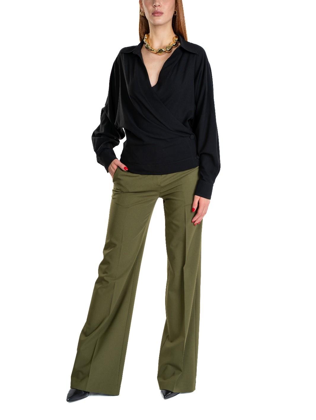 Blusa incrociata nera 4567 4370 NERO ALICE MILLER 