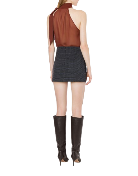 Top in georgette bordò 0801 5752 R PHILOSOPHY 