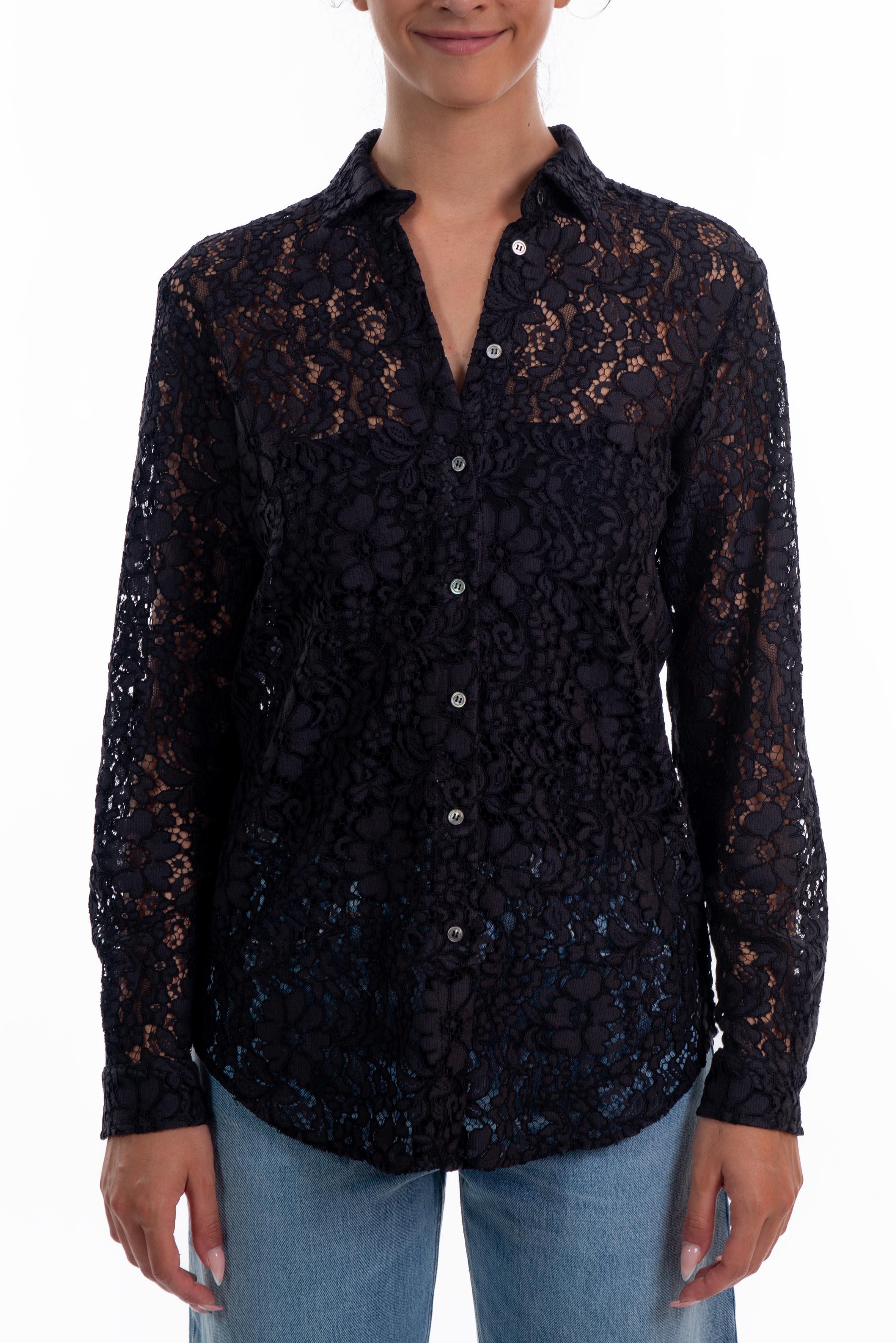 Camicia pizzo nera 3459 2652 N ALICE MILLER 